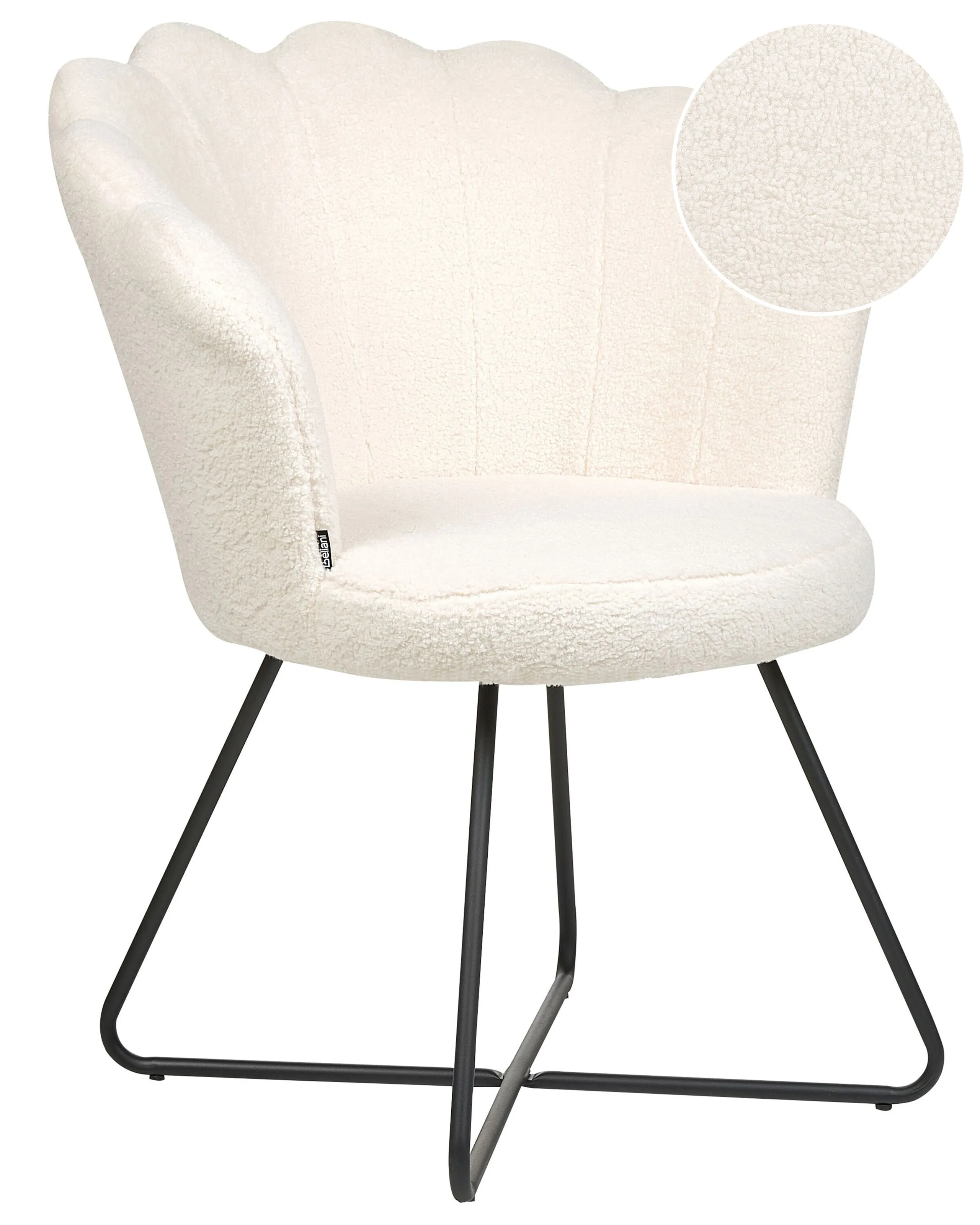 Armchair LOVELOCK Boucle White