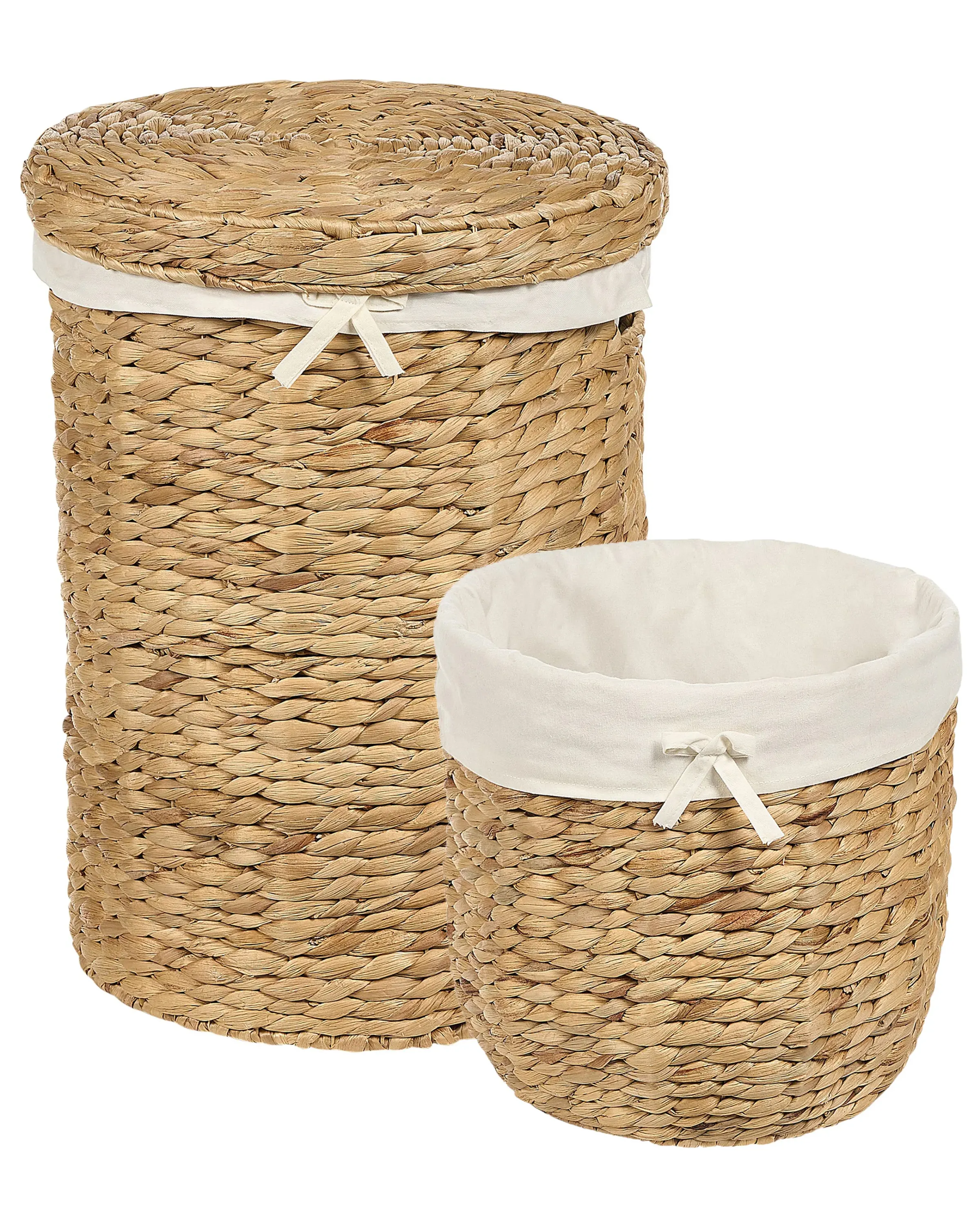 Conjunto de 2 cestas DANANG Mimbre Natural 31/61 L