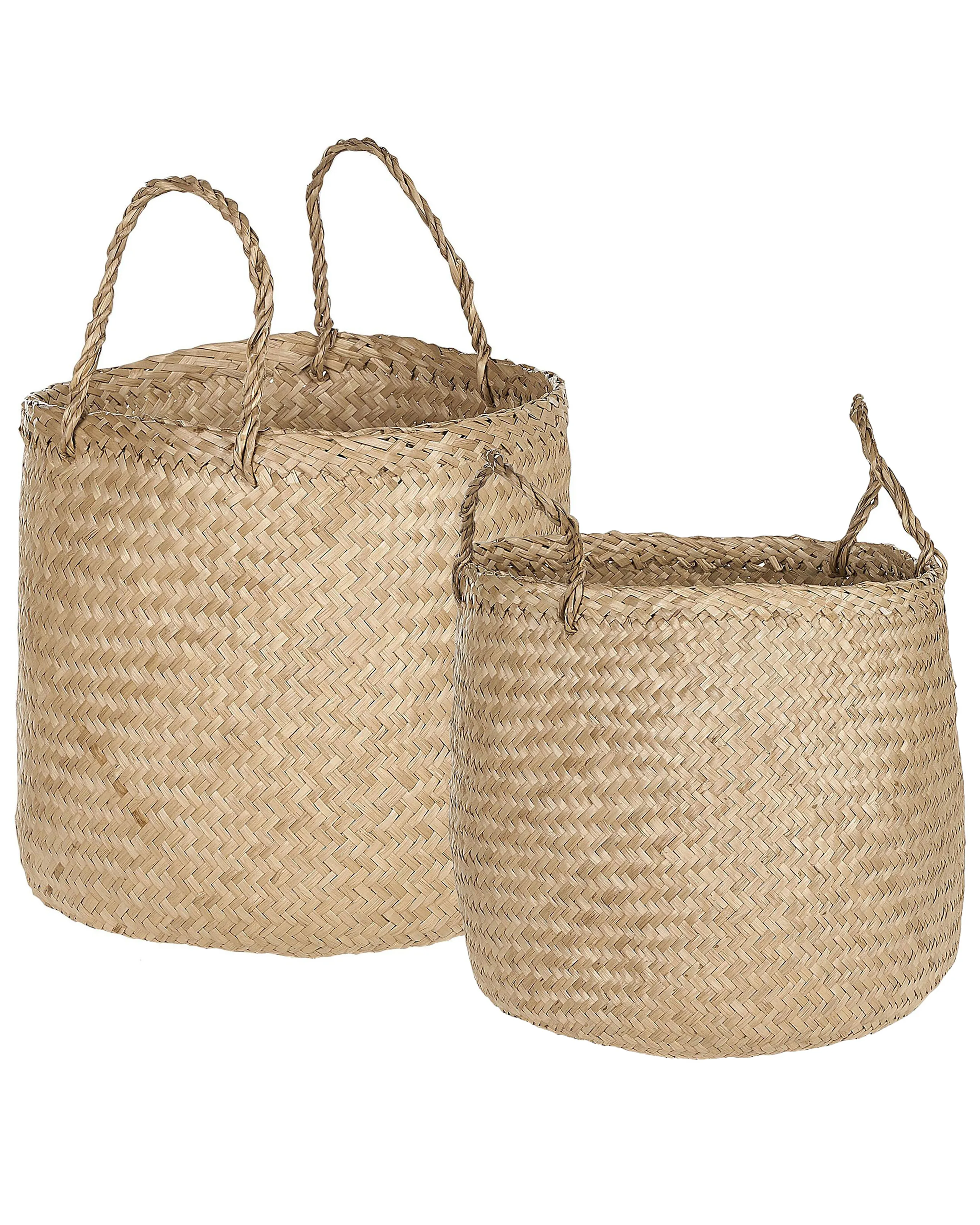 Conjunto de 2 cestas HALONG Algas marinas Natural