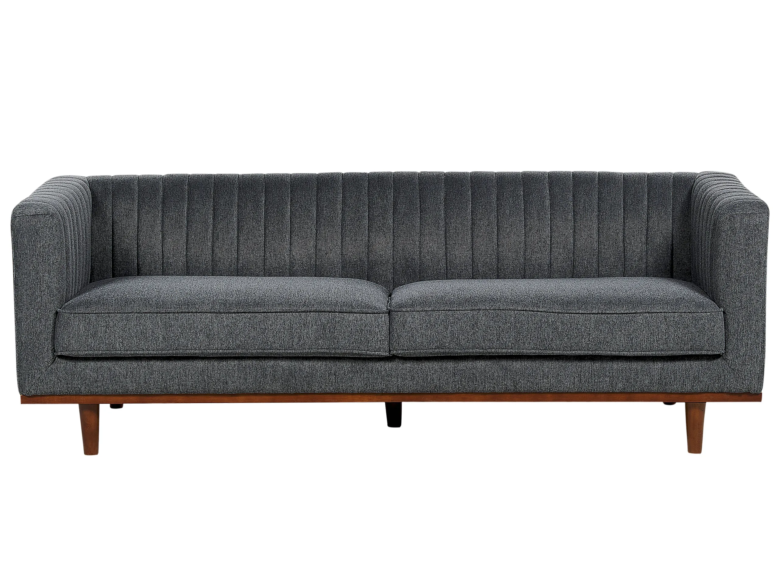 Sofa 3 Seater SKAULE Fabric Dark Grey