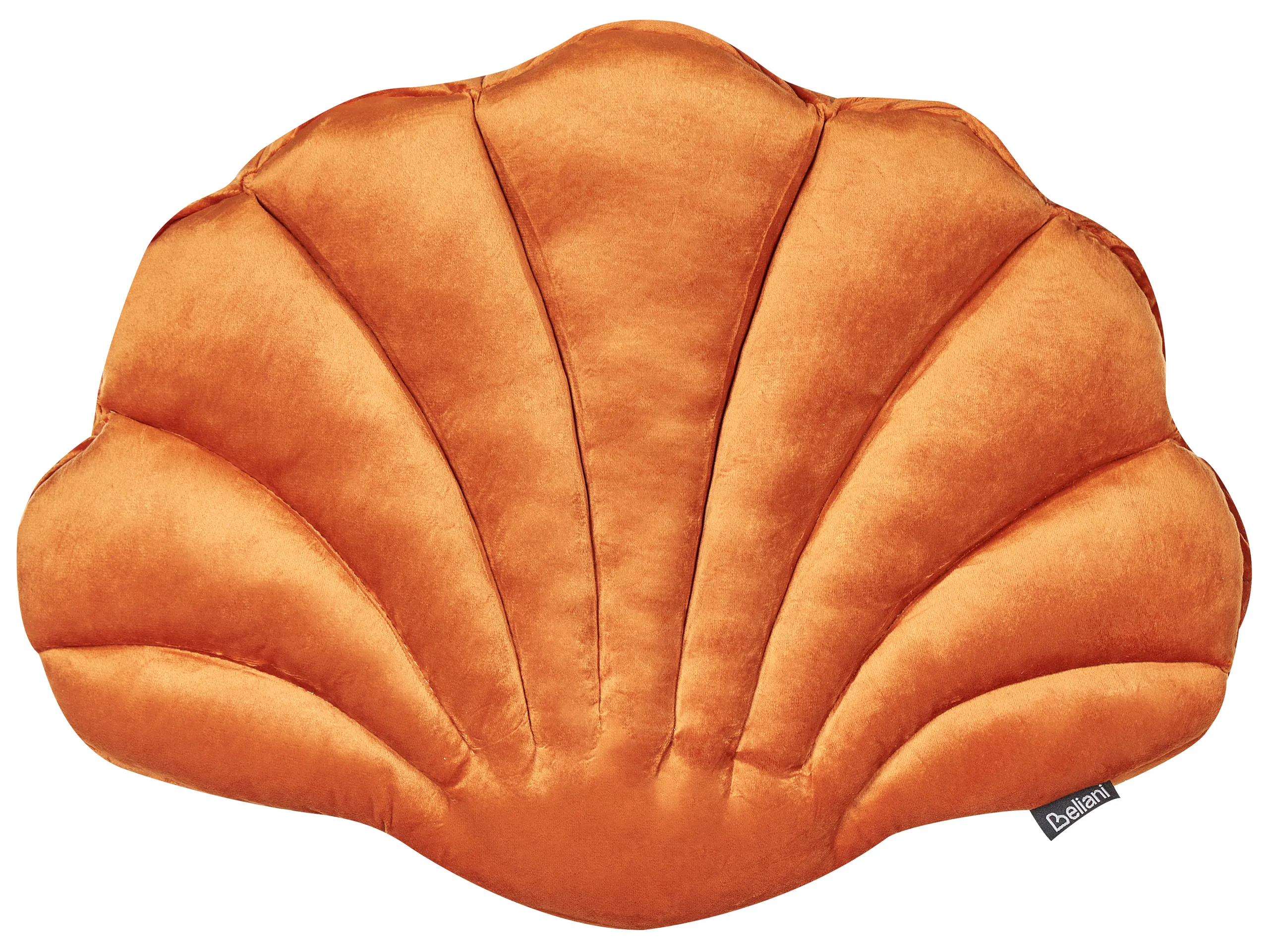 Cojín decorativo CONSOLIDA Terciopelo 47 x 35 cm Naranja Liso