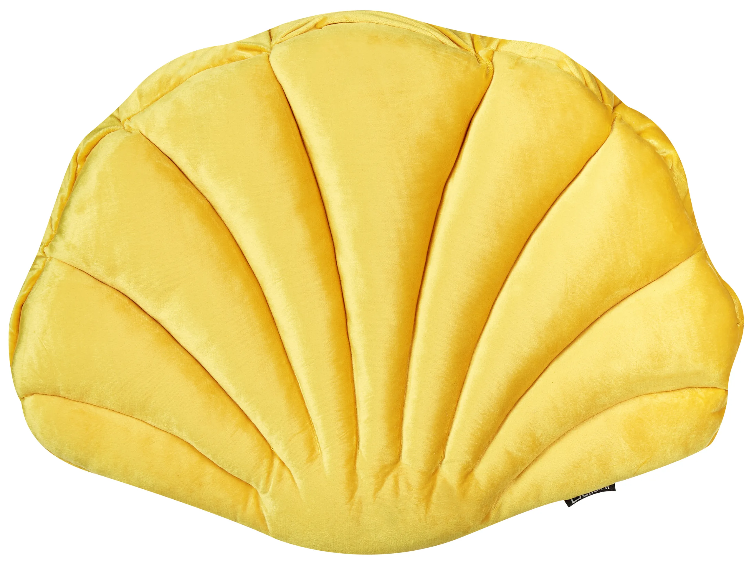 Cojín decorativo CONSOLIDA Terciopelo 47 x 35 cm Amarillo Liso