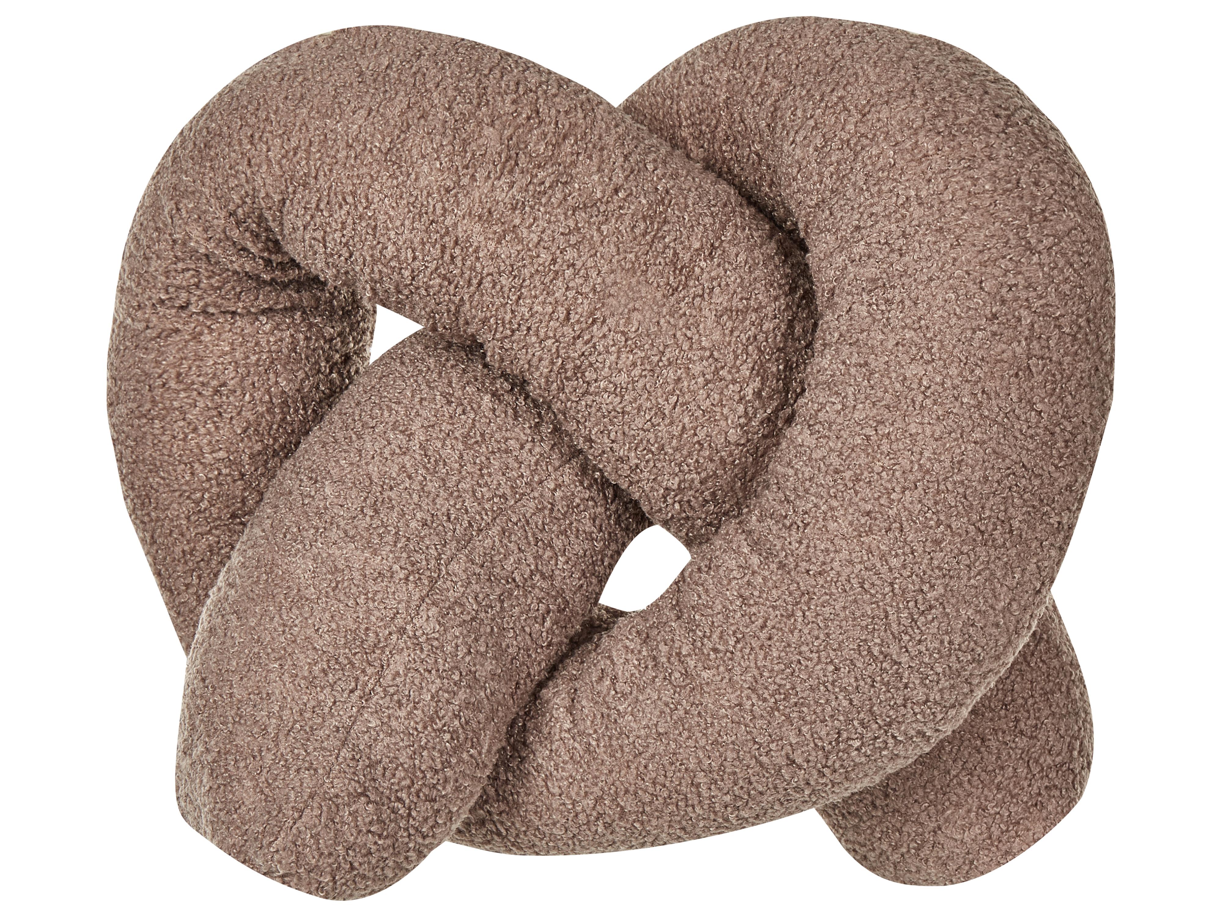 Cojín decorativo GLADIOLUS Bouclé 172 x 14 cm Marrón Liso