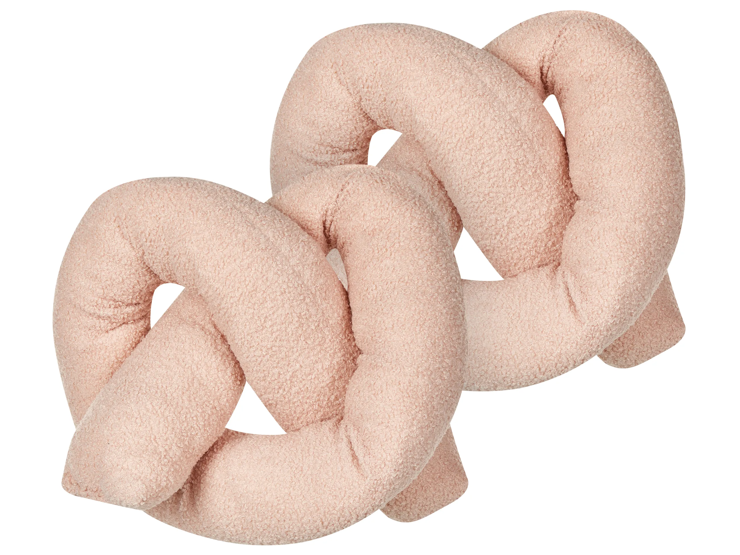 Conjunto de 2 cojines decorativos GLADIOLUS Bouclé 172 x 14 cm Rosa Liso