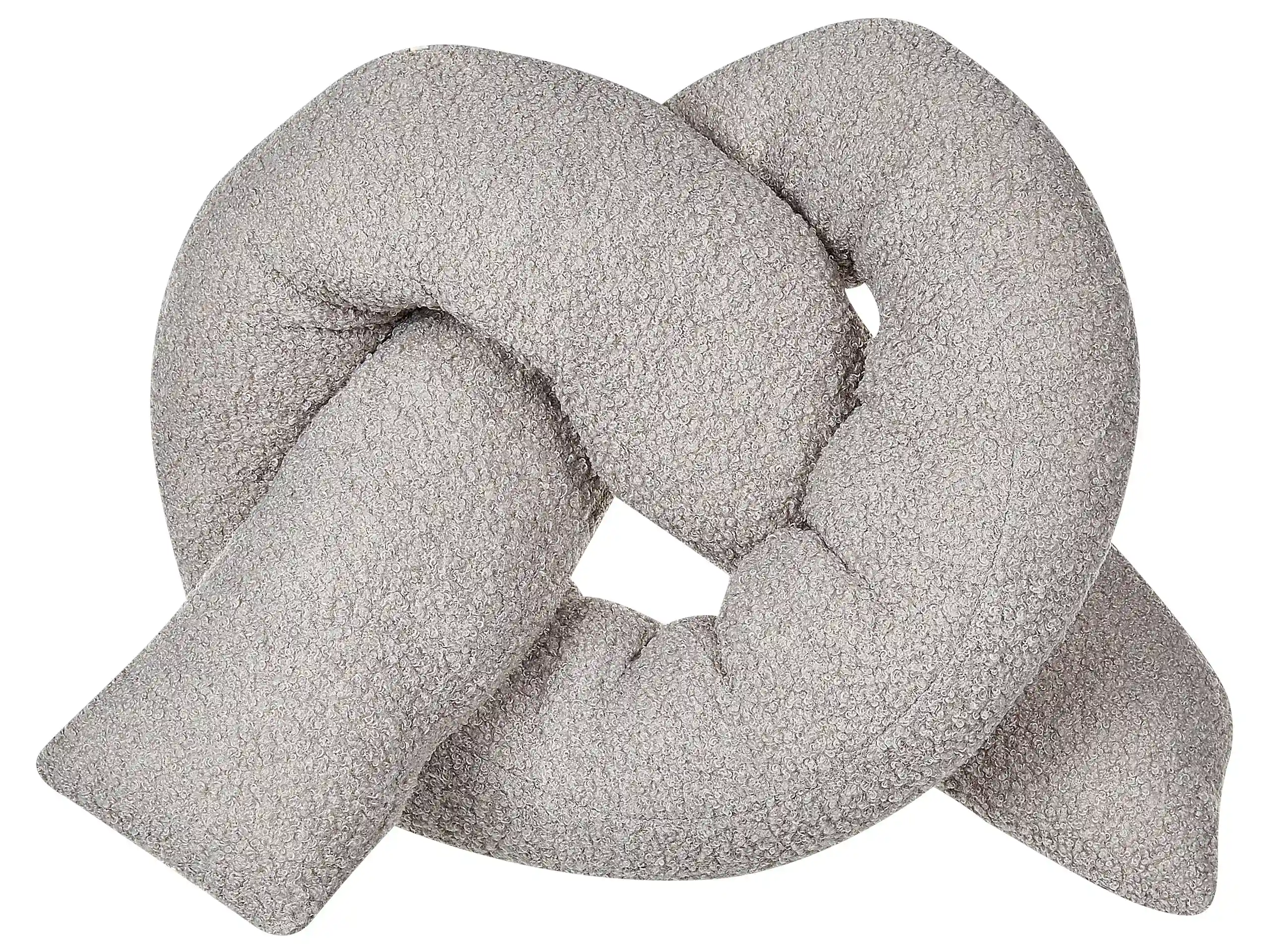 Cojín decorativo GLADIOLUS Bouclé 172 x 14 cm Gris Liso