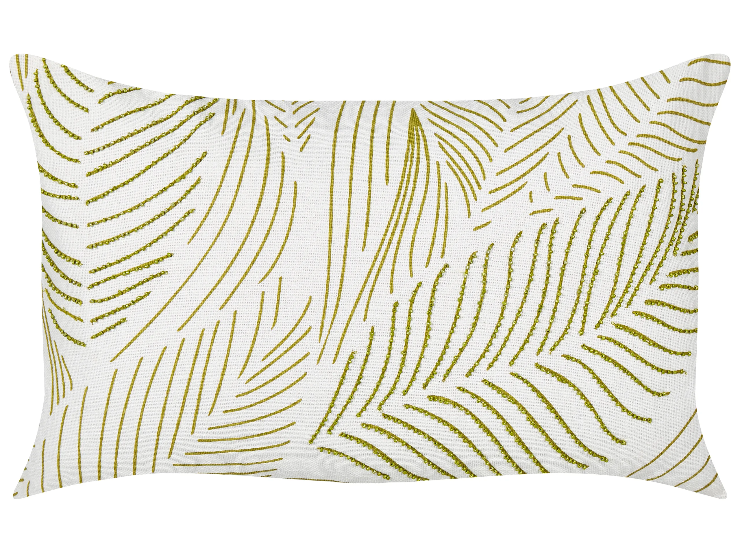 Cojín decorativo SPANDOREA Algodón 30 x 50 cm Verde Patrón de plantas