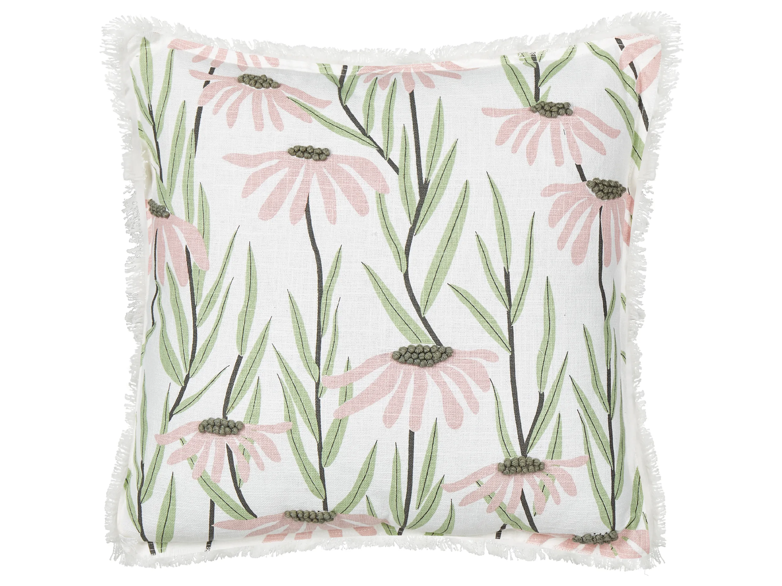 Cojín decorativo GYNURA Algodón 45 x 45 cm Multicolor Patrón floral