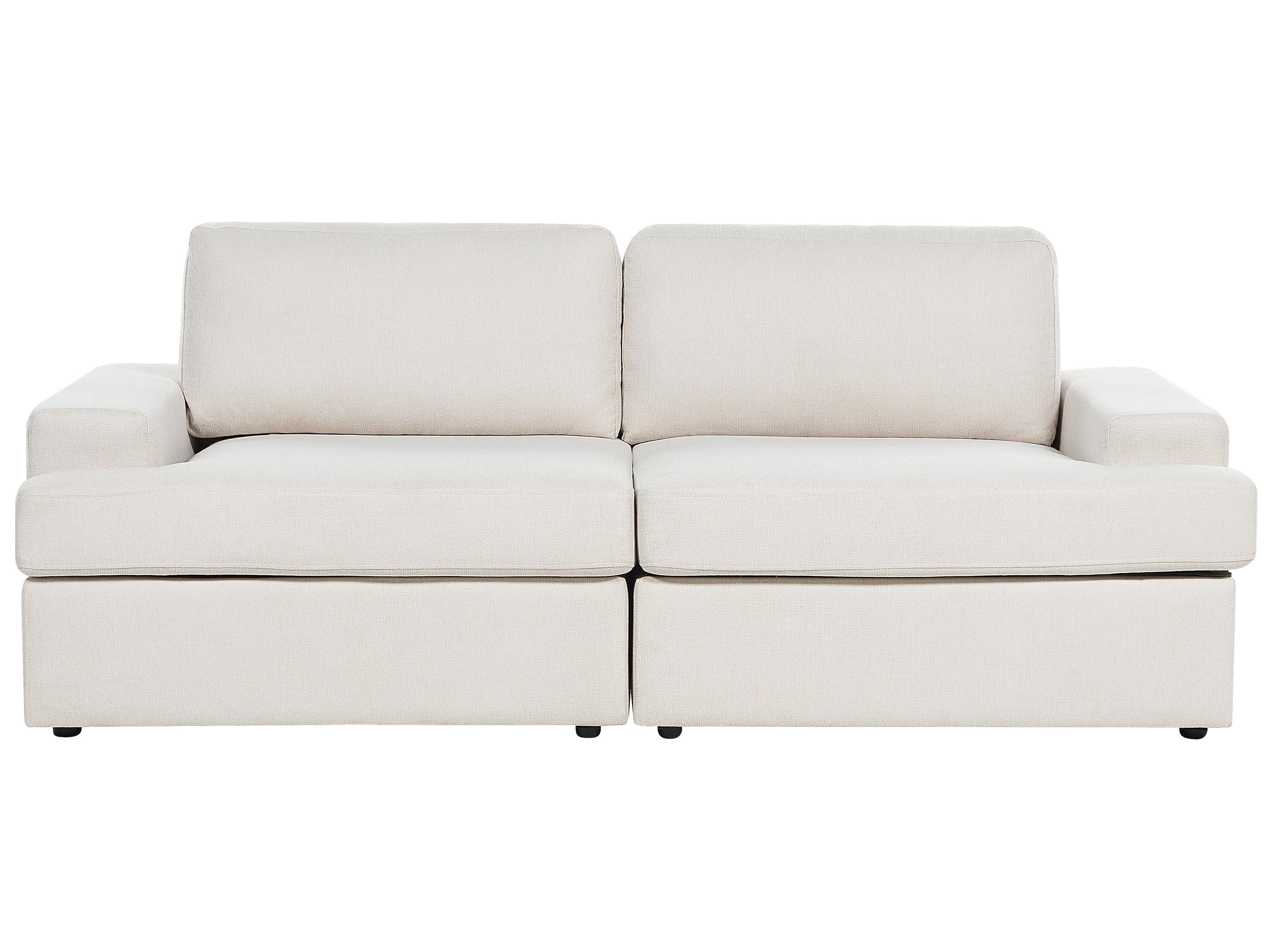 Sofa 3 Seater ALLA Fabric Light Beige