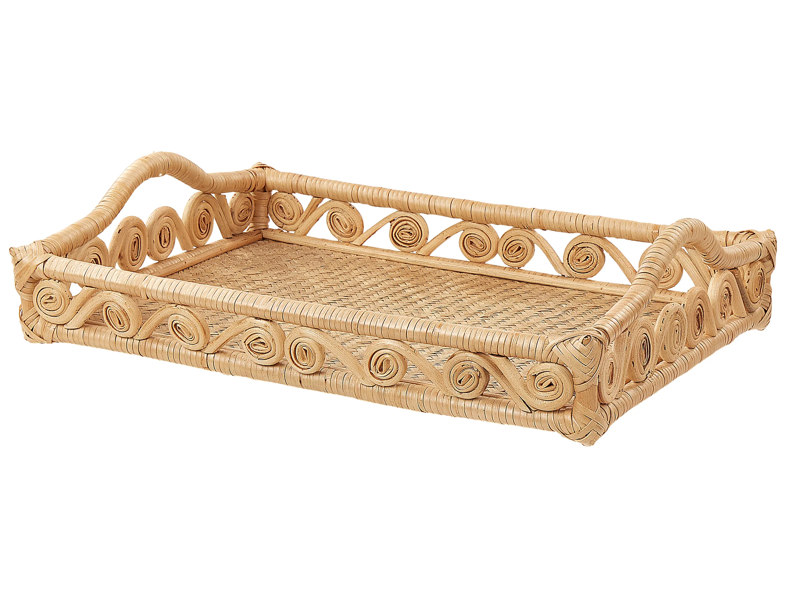 Bandeja decorativa CALAYAN Ratán Beige