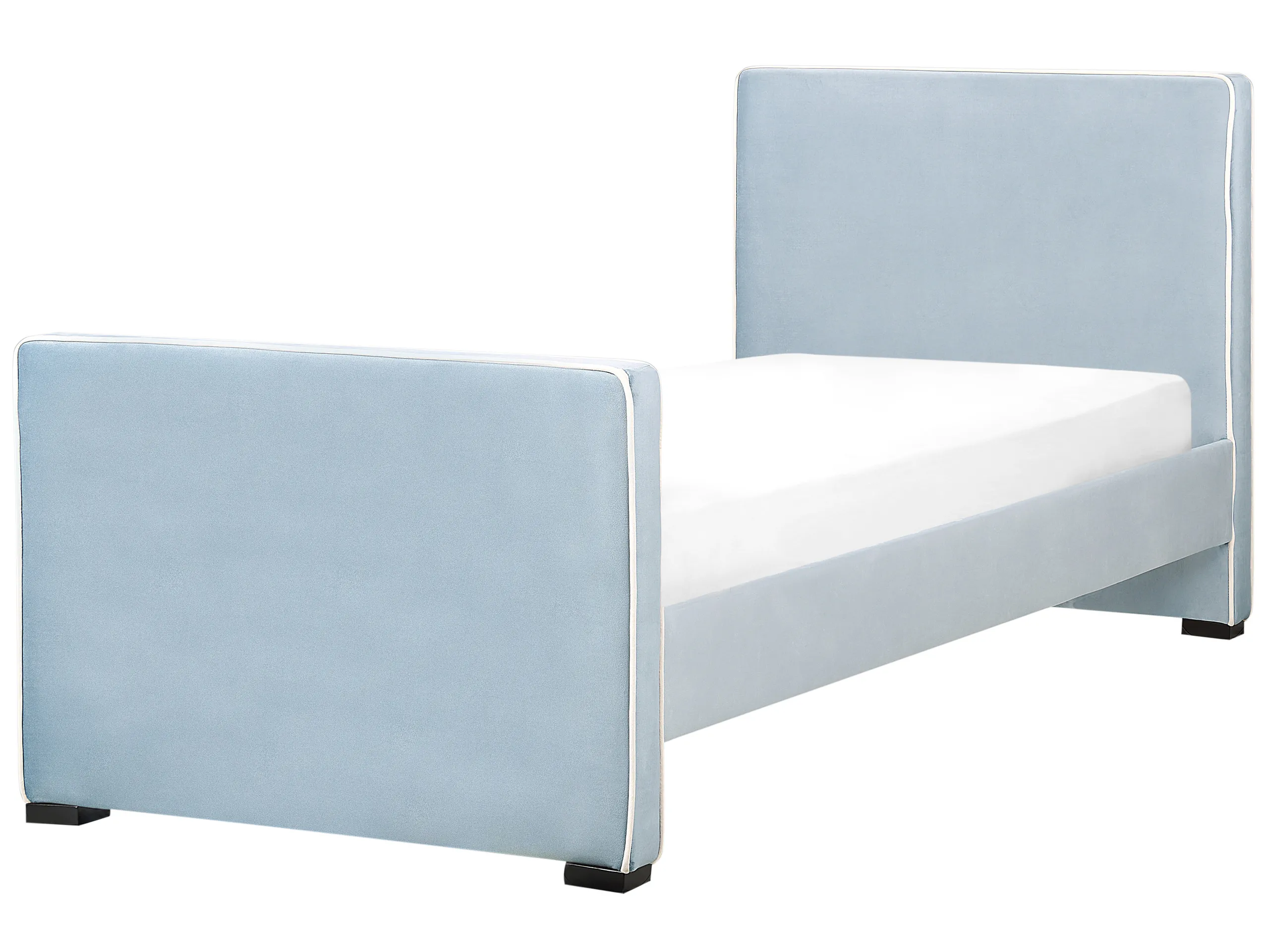 Cama Terciopelo TEENIE 90 x 200 cm Azul claro