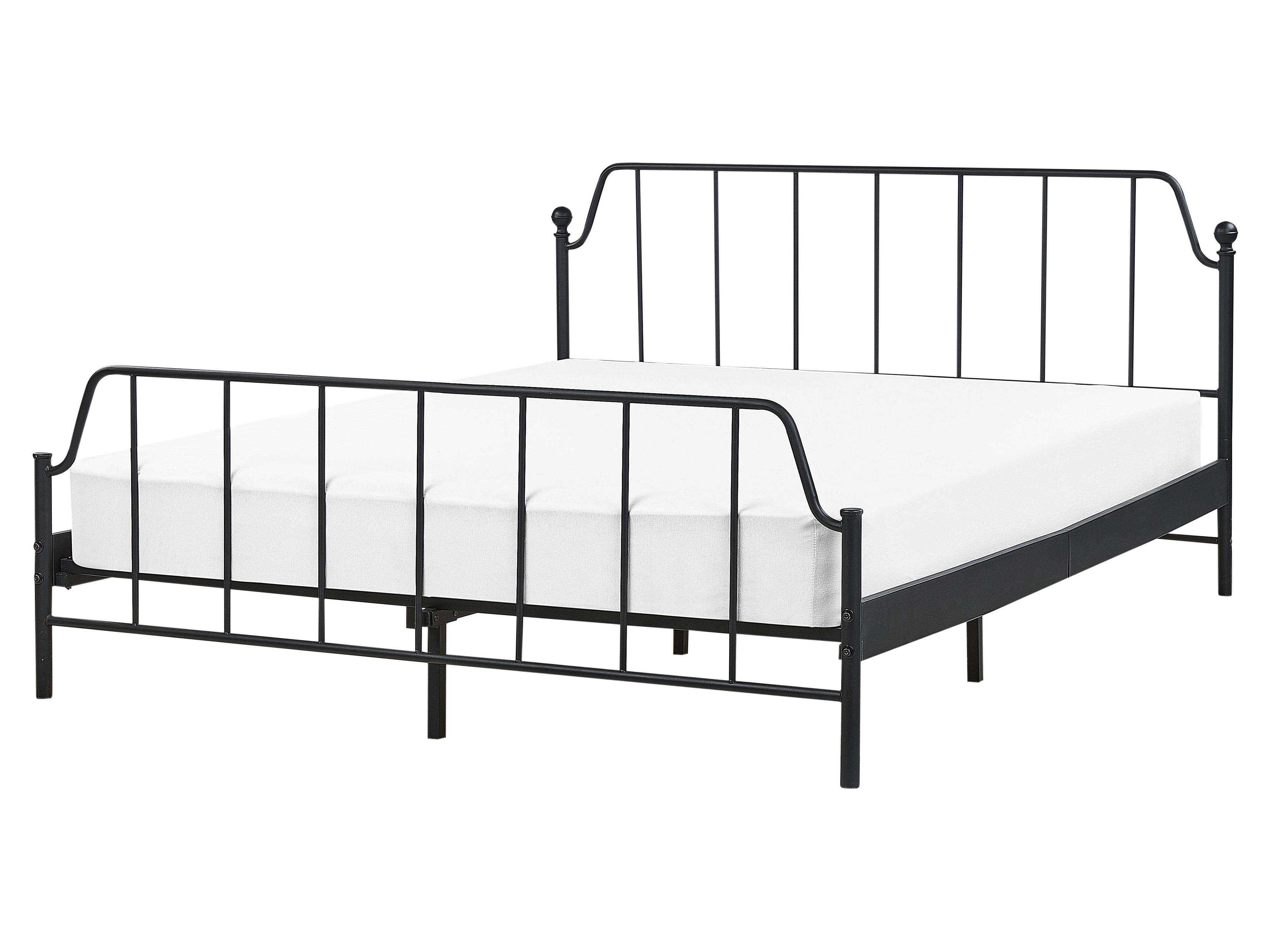 Cama Metal MAURESSAC 160 x 200 cm Negro