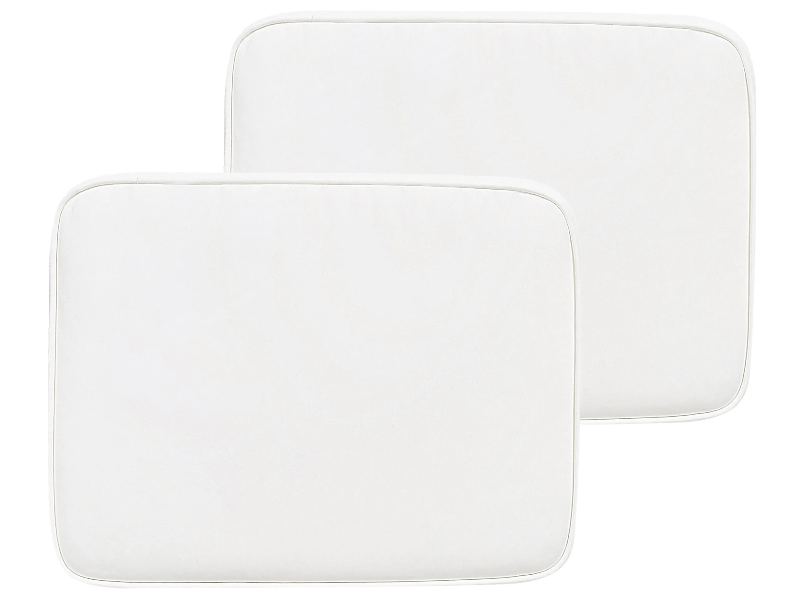 Conjunto de 2 cojines para silla de jardín FIJI 29 x 38 cm Blanco crema