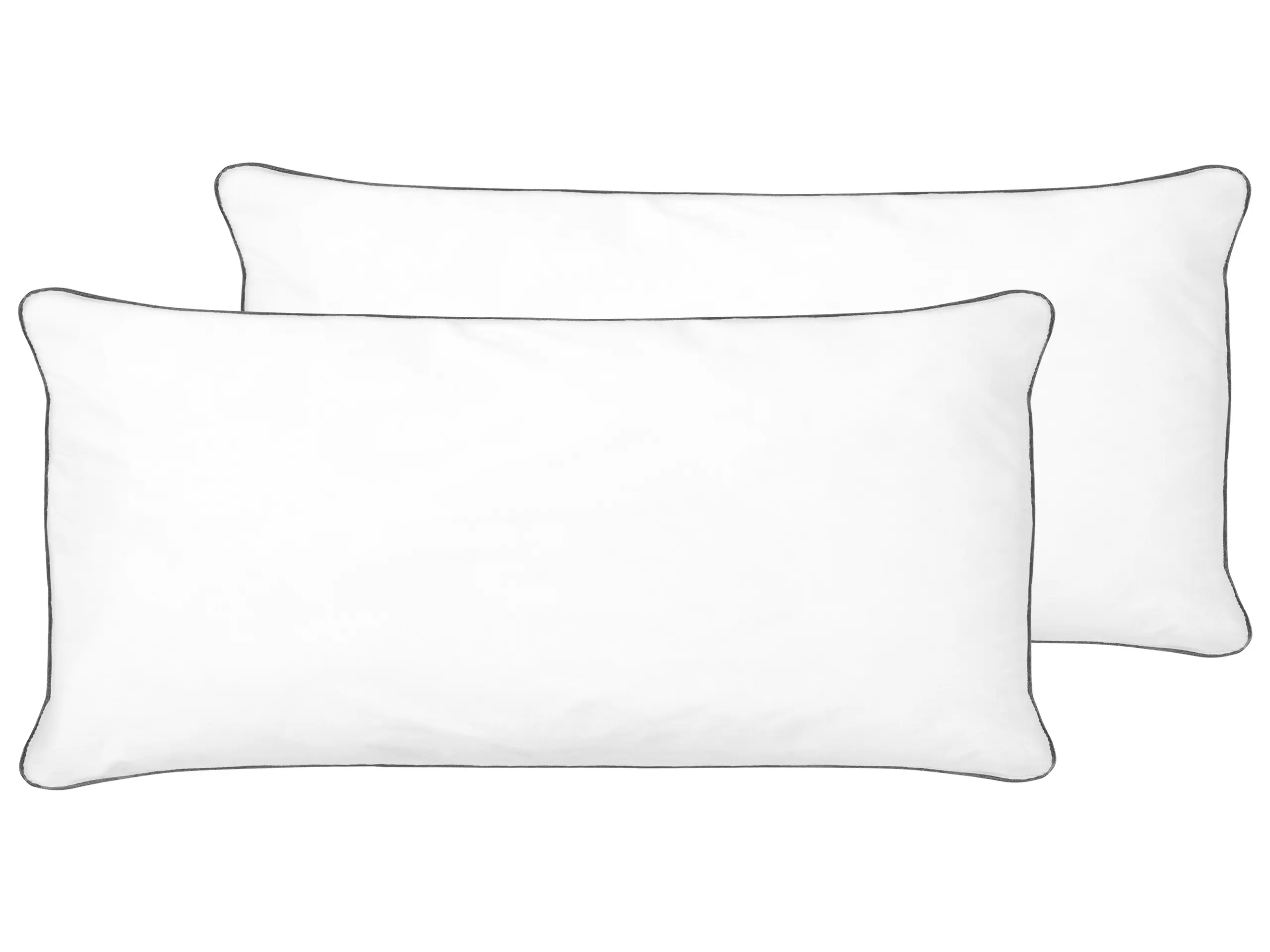 Conjunto de 2 almohadas PELISTER Alta Microfibra 40 x 80 cm Blanco