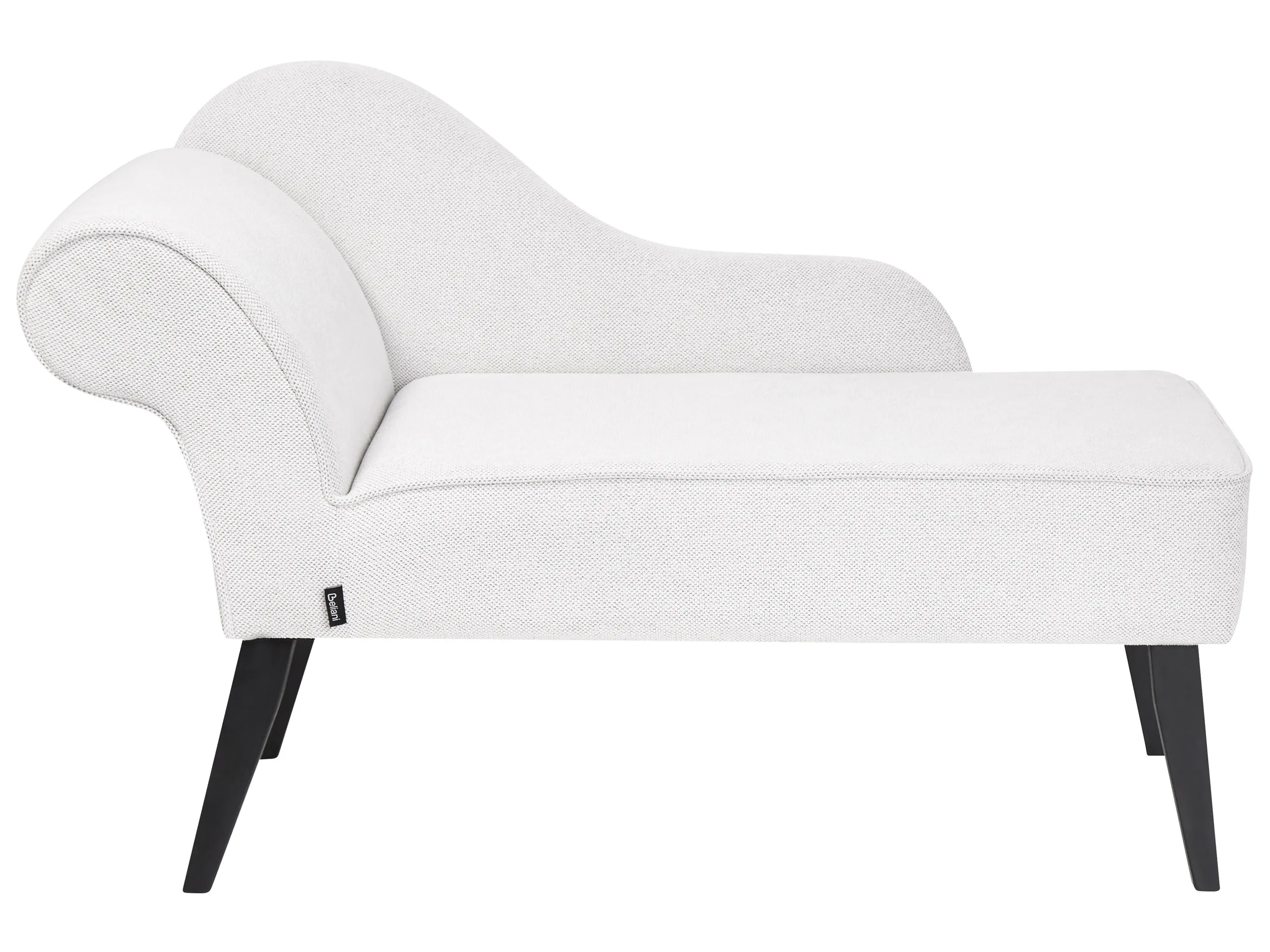 Chaise longue izquierdo BIARRITZ Tela Blanco