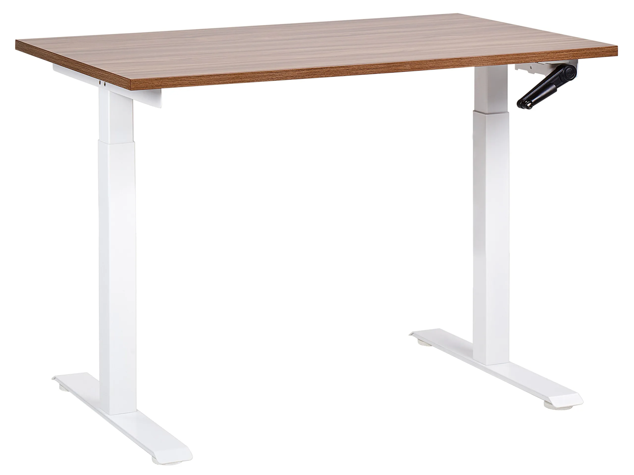 Manual Adjustable Standing Desk DESTINES Brown/ White 120 cm 72 cm