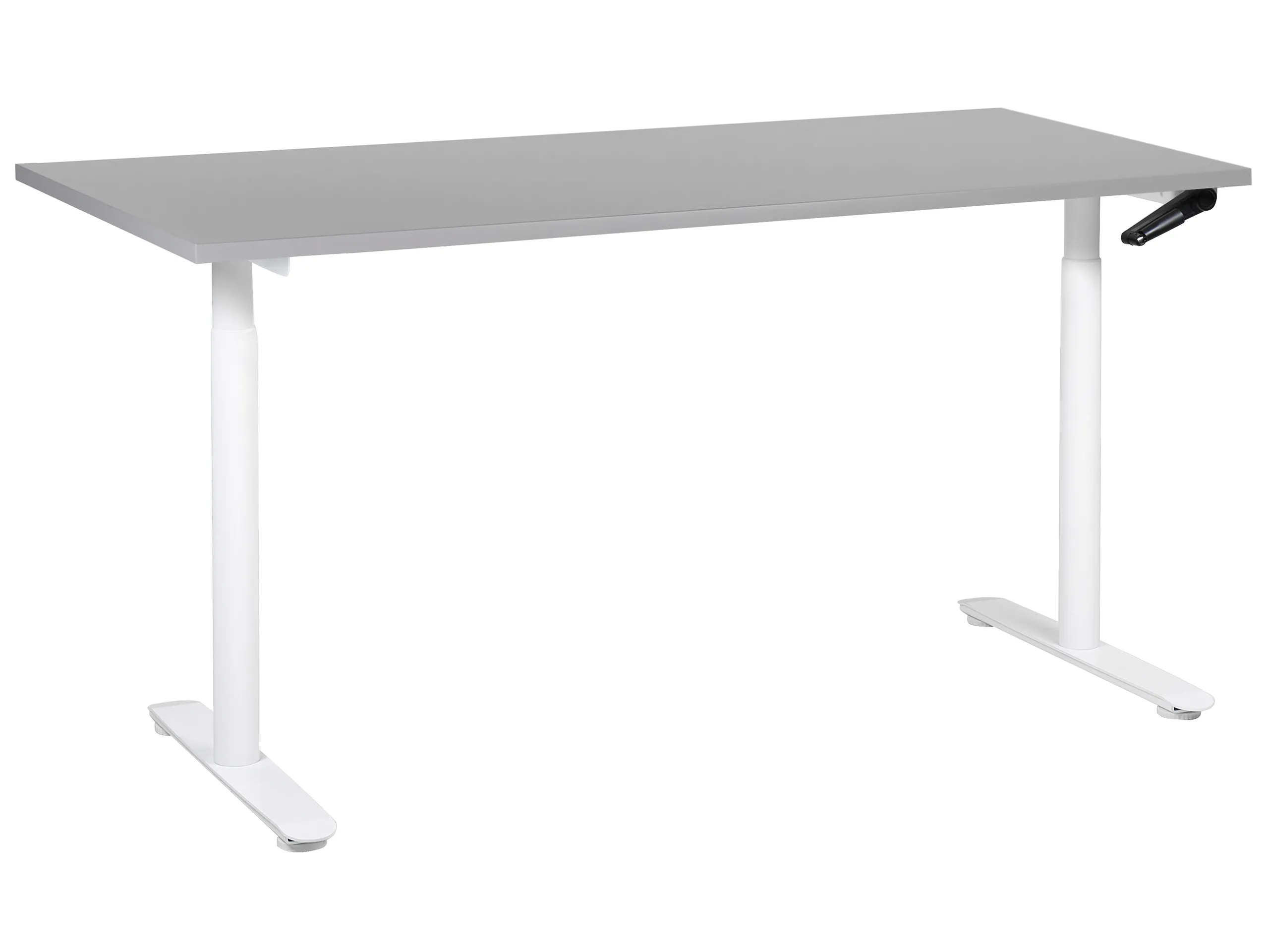 Manual Adjustable Standing Desk DESTINAS Grey/ White 160 cm 72 cm