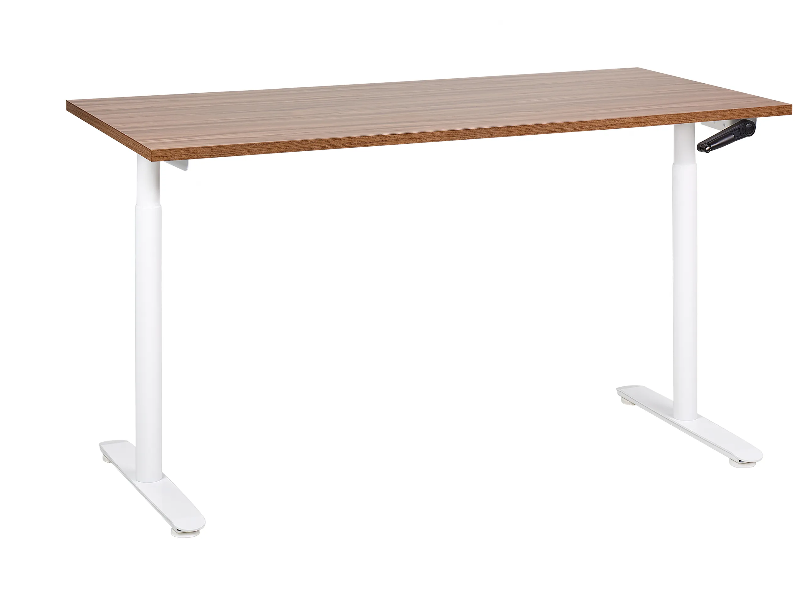 Manual Adjustable Standing Desk DESTINAS Brown/ White 160 cm 72 cm