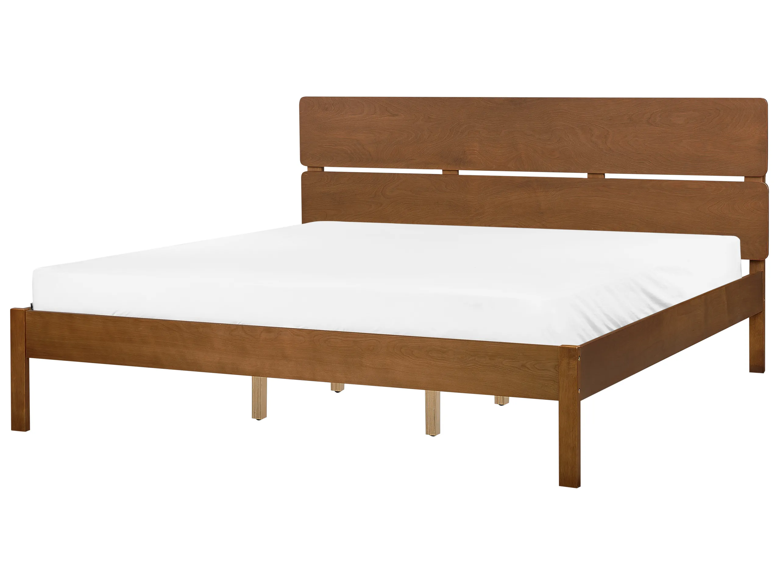 Cama Madera BOISSET 180 x 200 cm Marrón oscuro