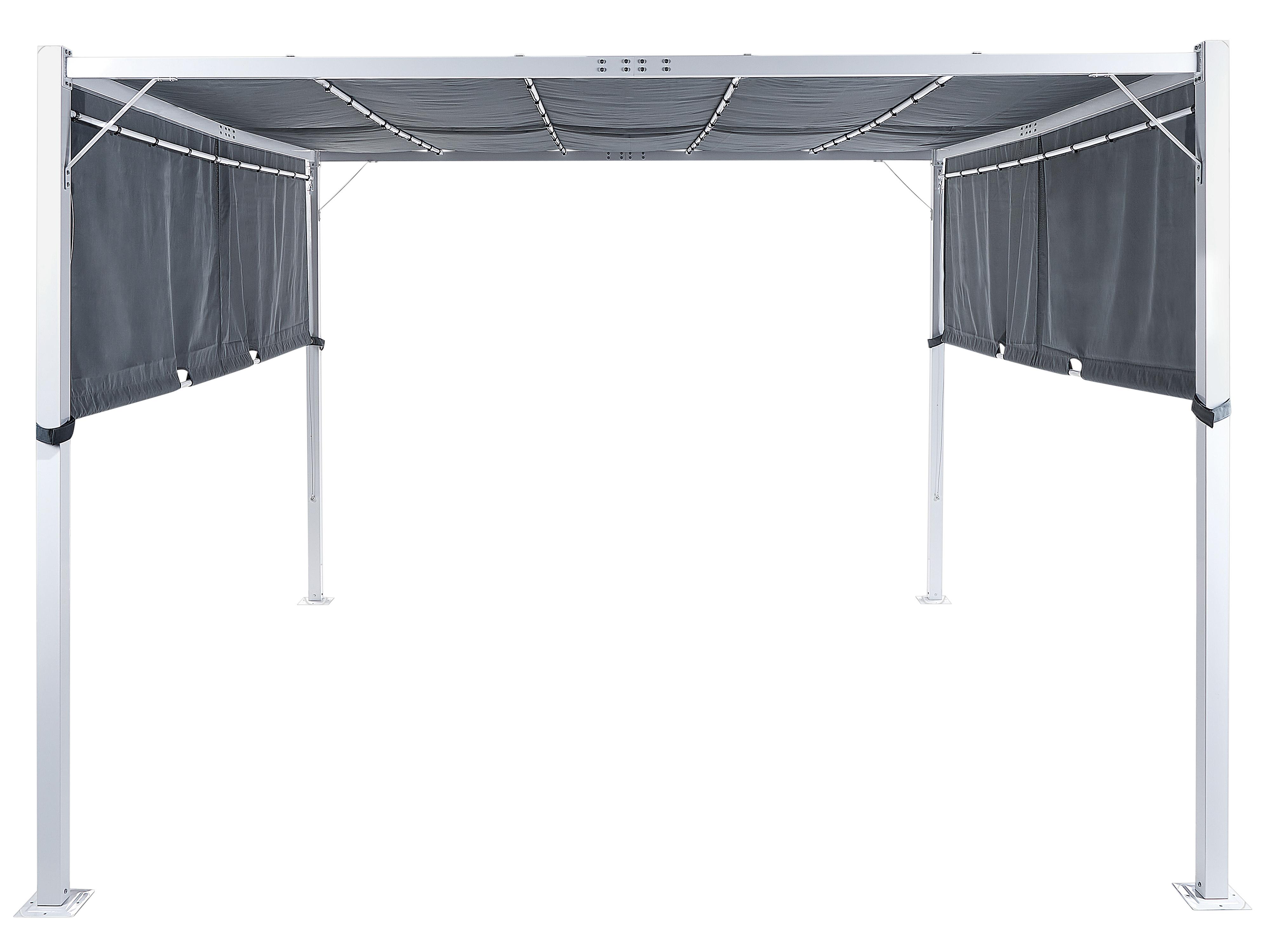Cenador LED PARGA Metal 310 cm 310 cm Gris