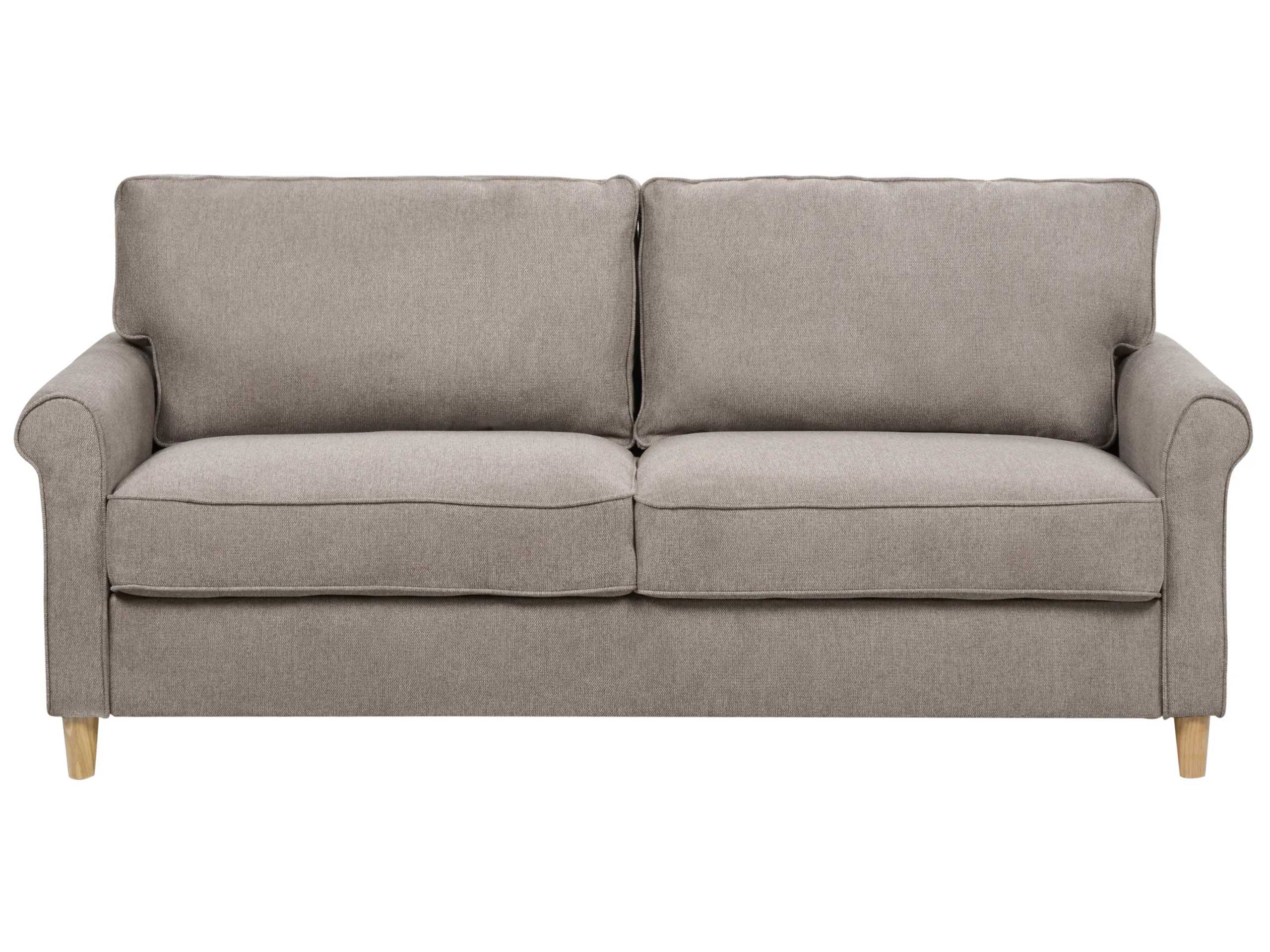 Sofa 3 Seater RONNEBY Fabric Light Brown
