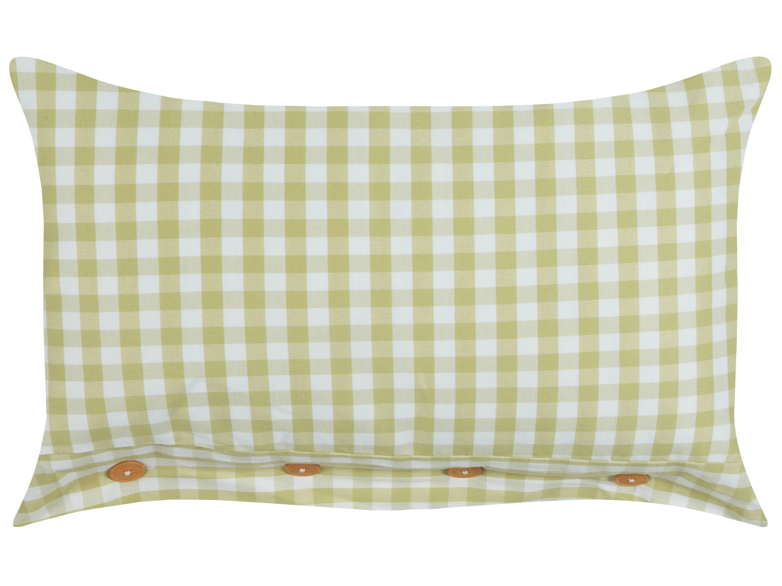 Cojín decorativo TALYA 40 x 60 cm Verde oliva A cuadros
