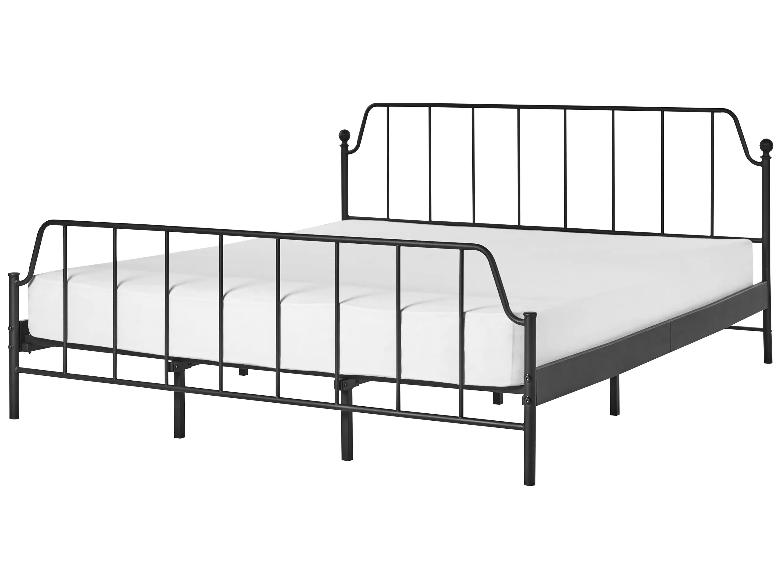 Cama Metal MAURESSAC 180 x 200 cm Negro