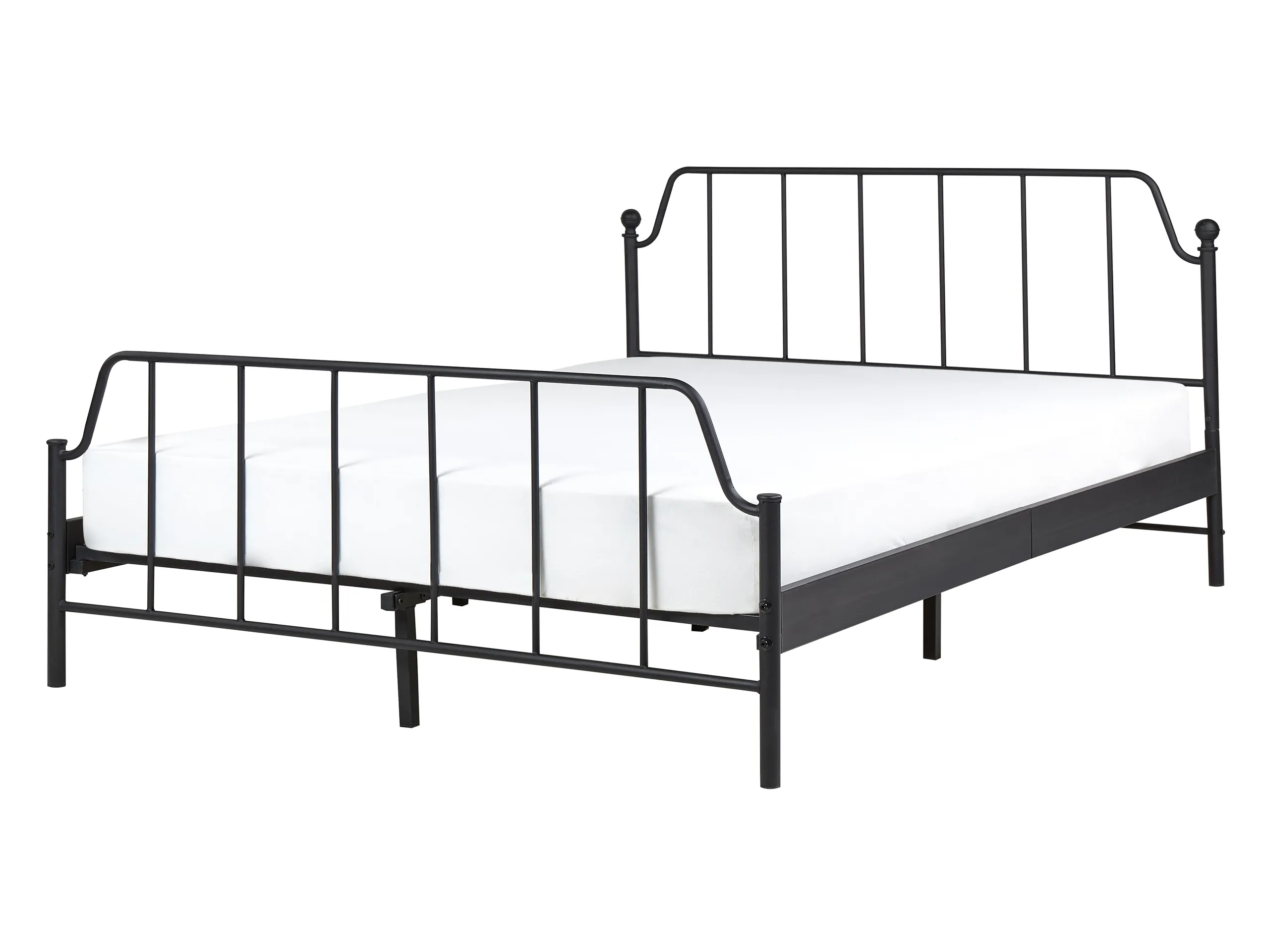 Cama Metal MAURESSAC 140 x 200 cm Negro