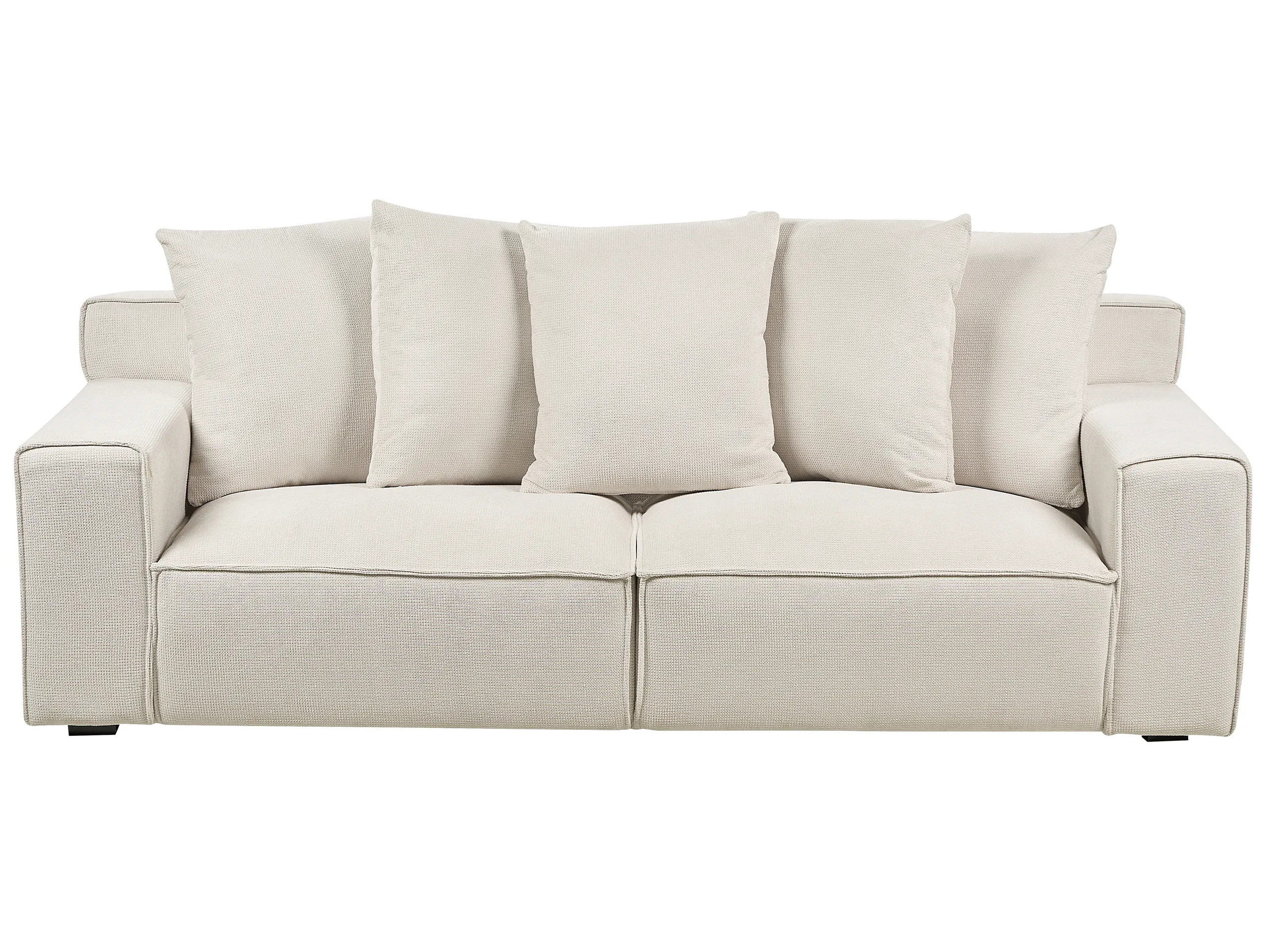 Sofa 3 Seater VISKAN Chenille Off-White