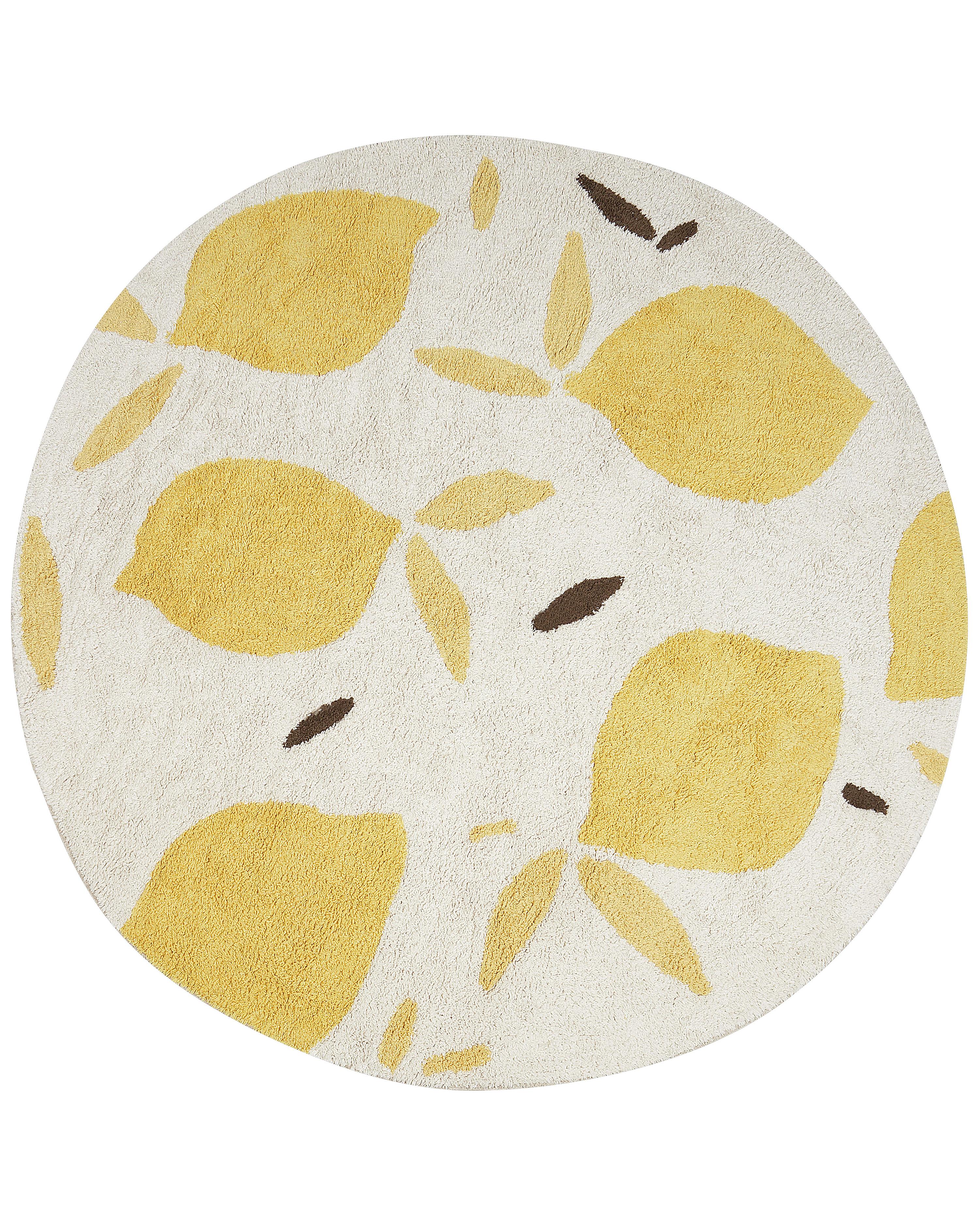 Alfombra infantil MAWAND Beige ø 140 cm Algodón
