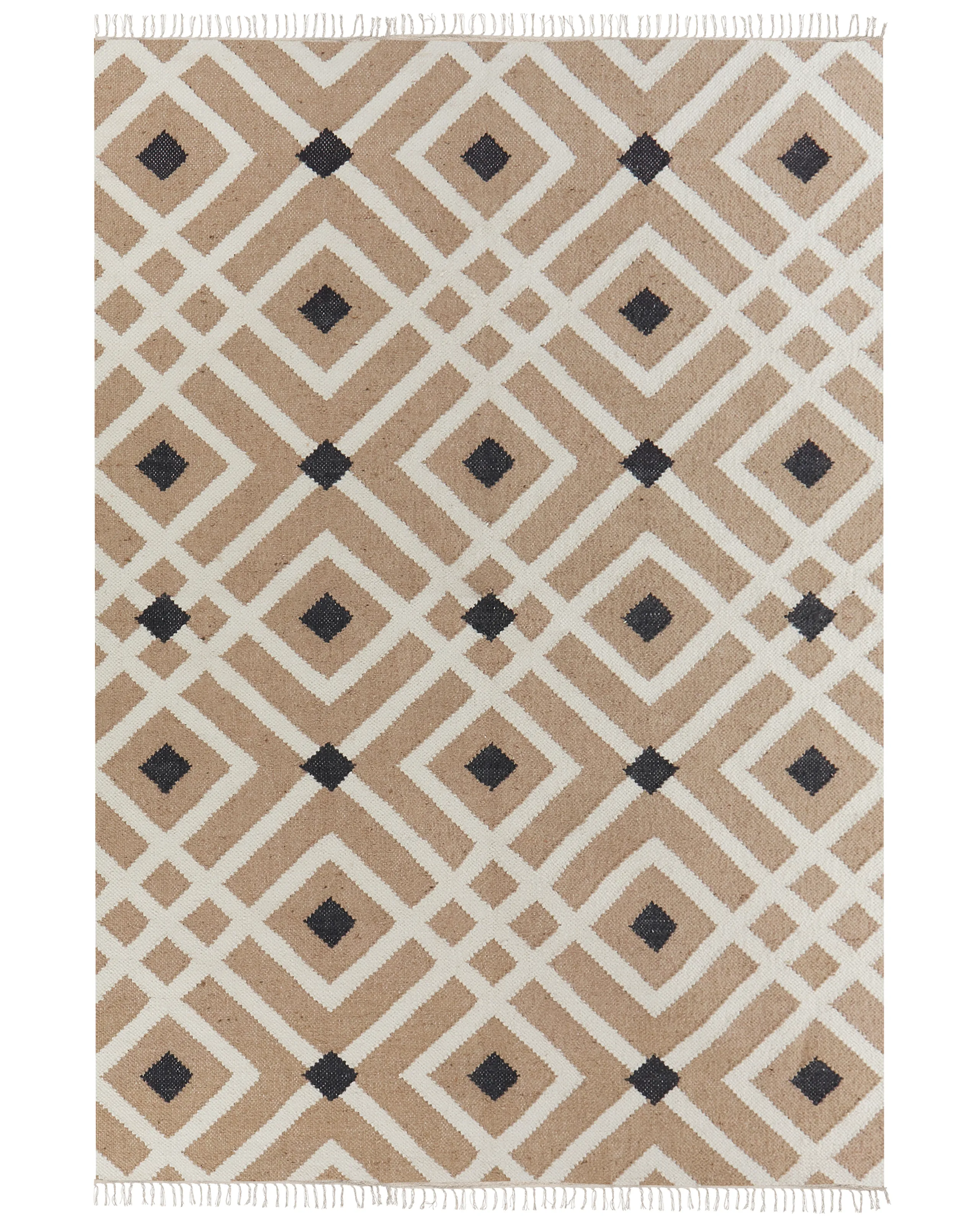 Alfombra ESENCIK Beige 160 x 230 cm Yute