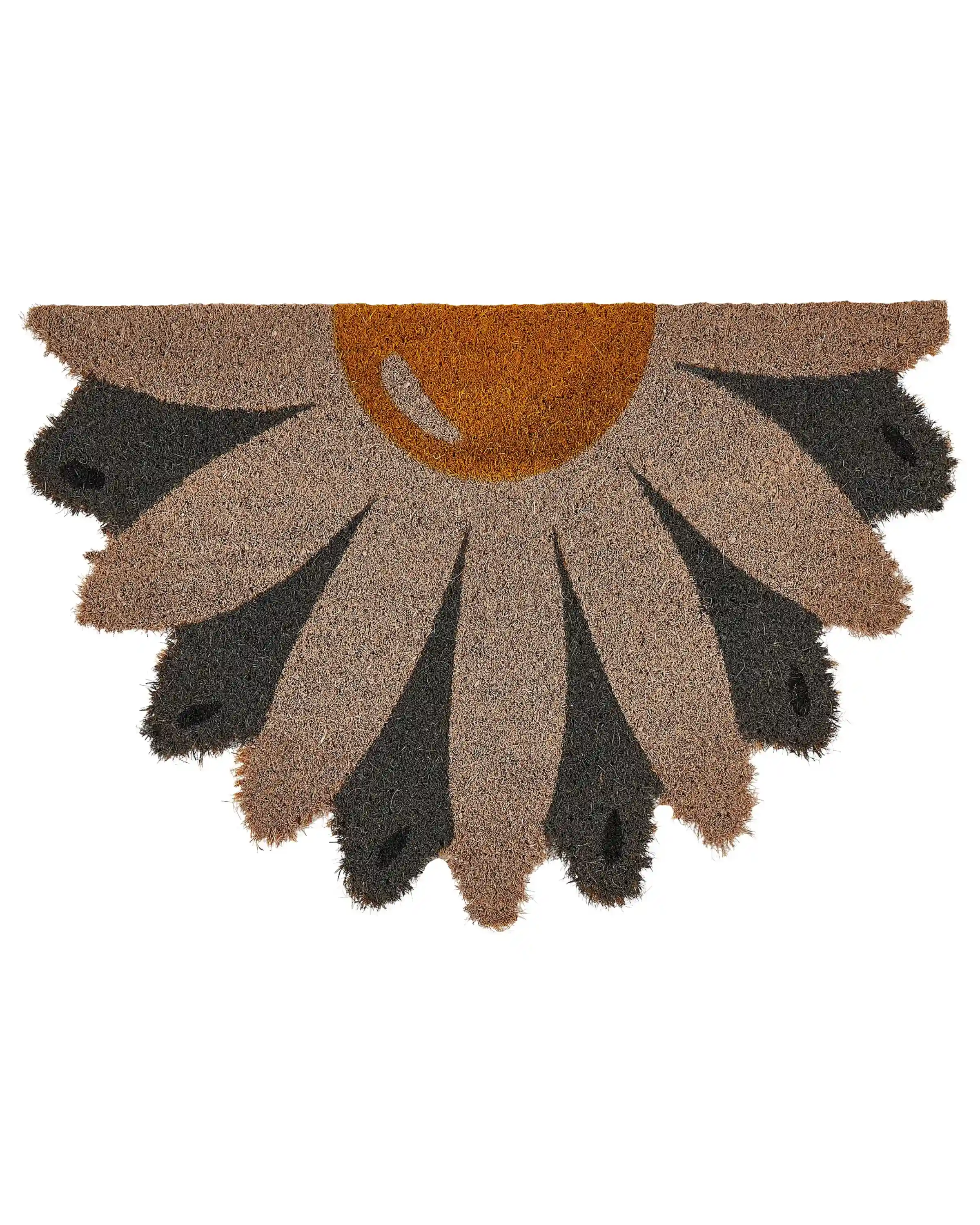 Doormat HOTAKA Multicolour 40 x 60 cm Flower Coir