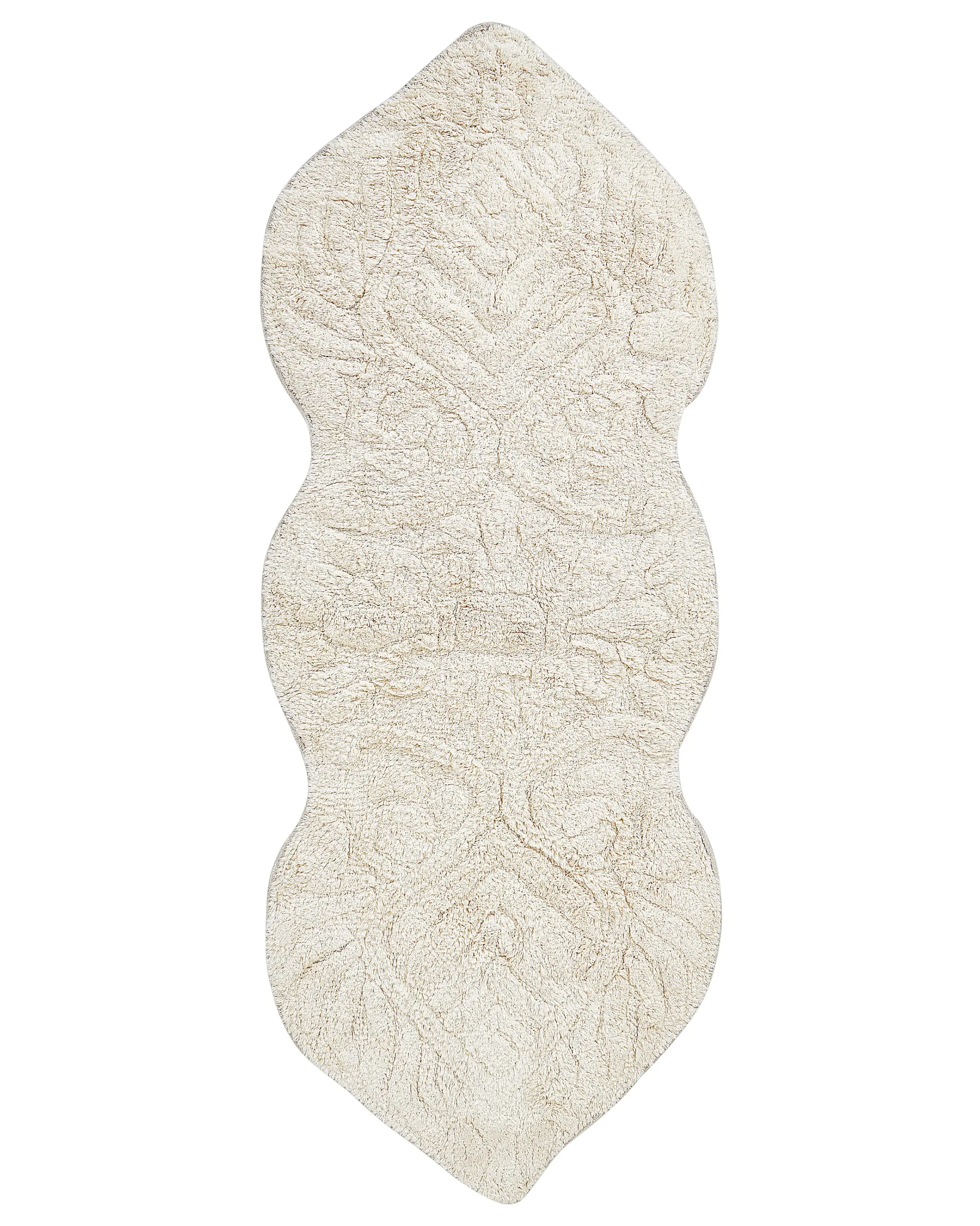 Alfombrilla de baño CANBAR Beige claro 150 x 60 cm Algodón
