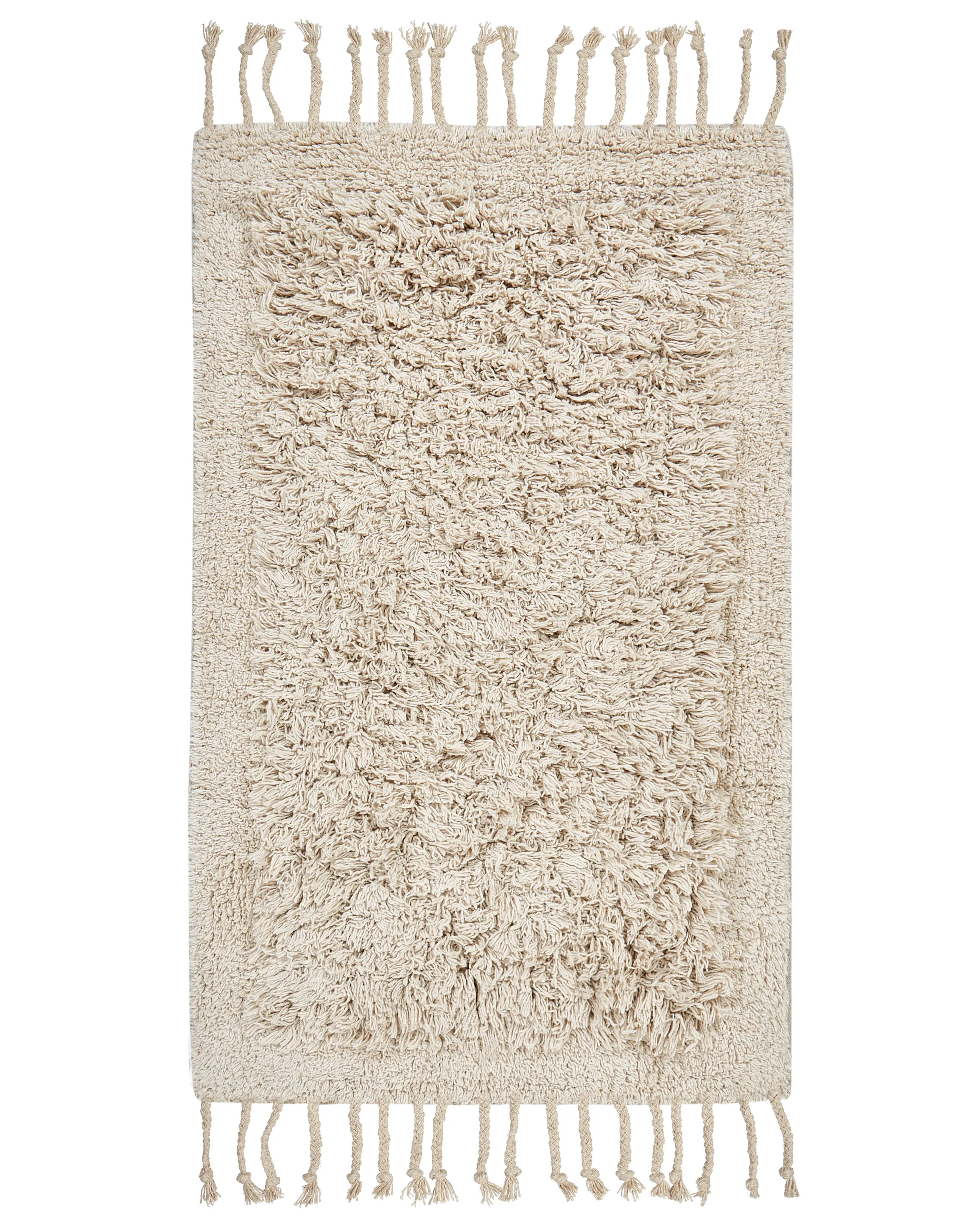 Alfombrilla de baño OLTAN Beige 50 x 80 cm Algodón