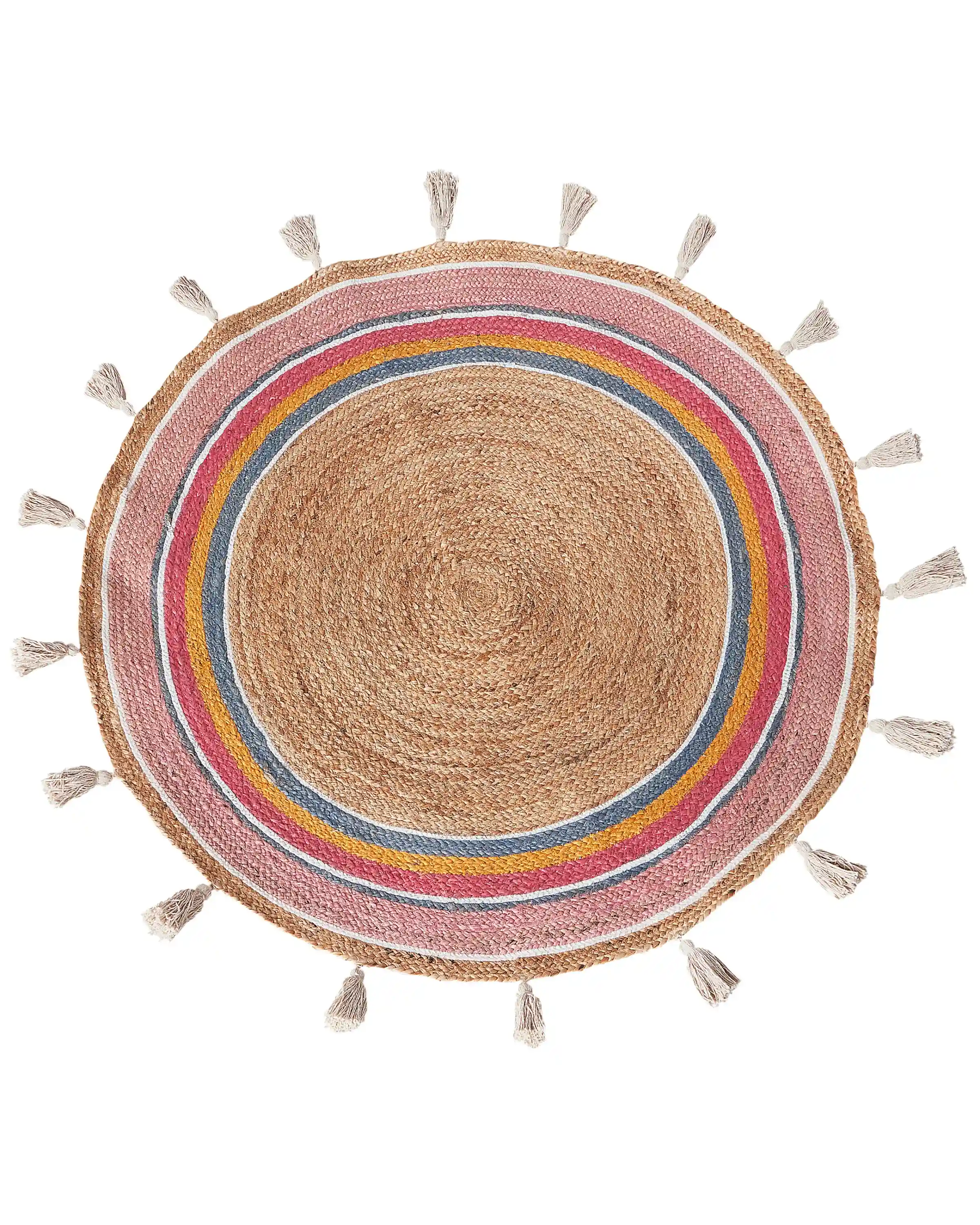 Alfombra infantil ZANAVI Multicolor ø 120 cm Yute