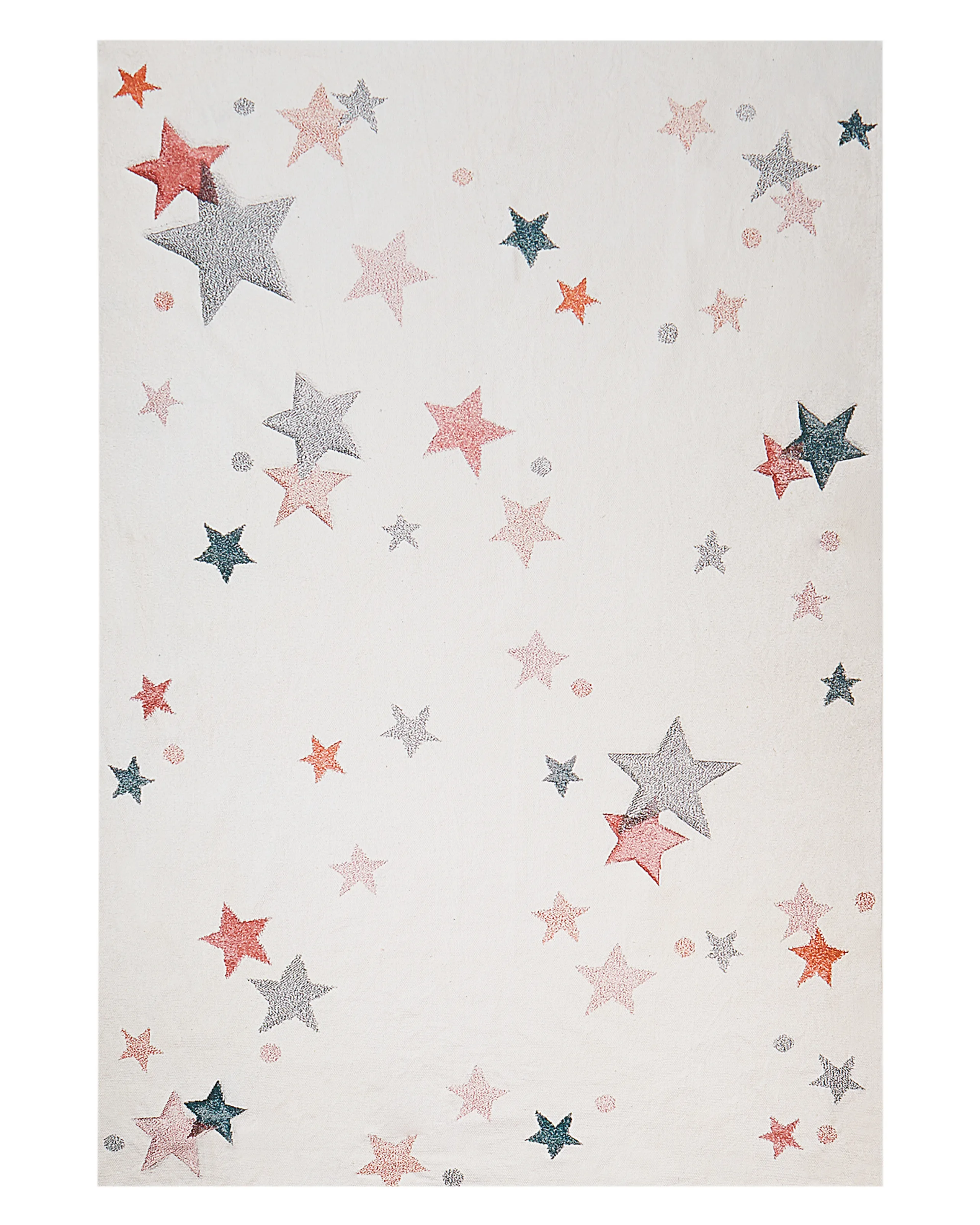 Alfombra infantil ALPOUD Blanco 140 x 200 cm Algodón