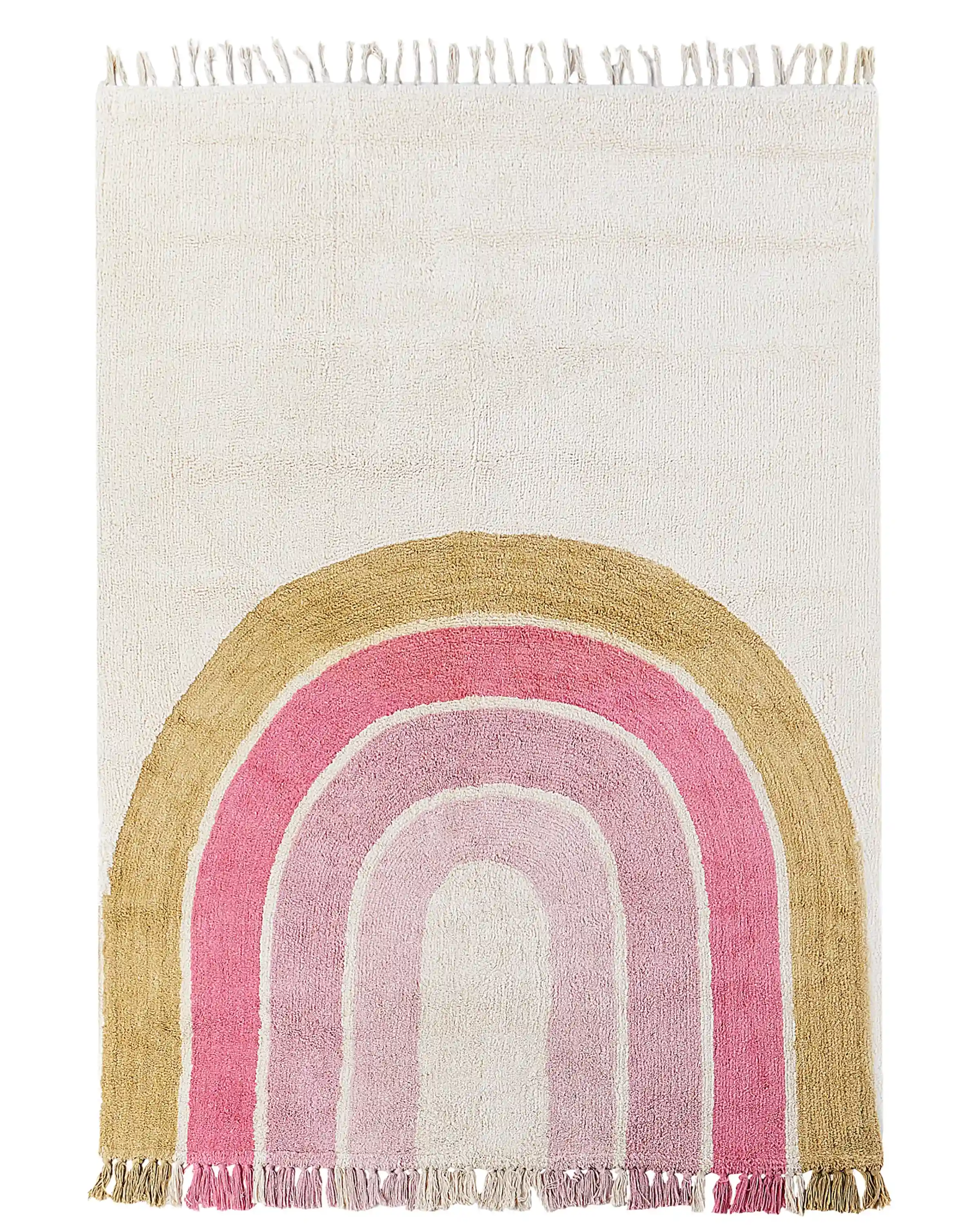 Alfombra infantil TATARLI Rosa 140 x 200 cm Algodón