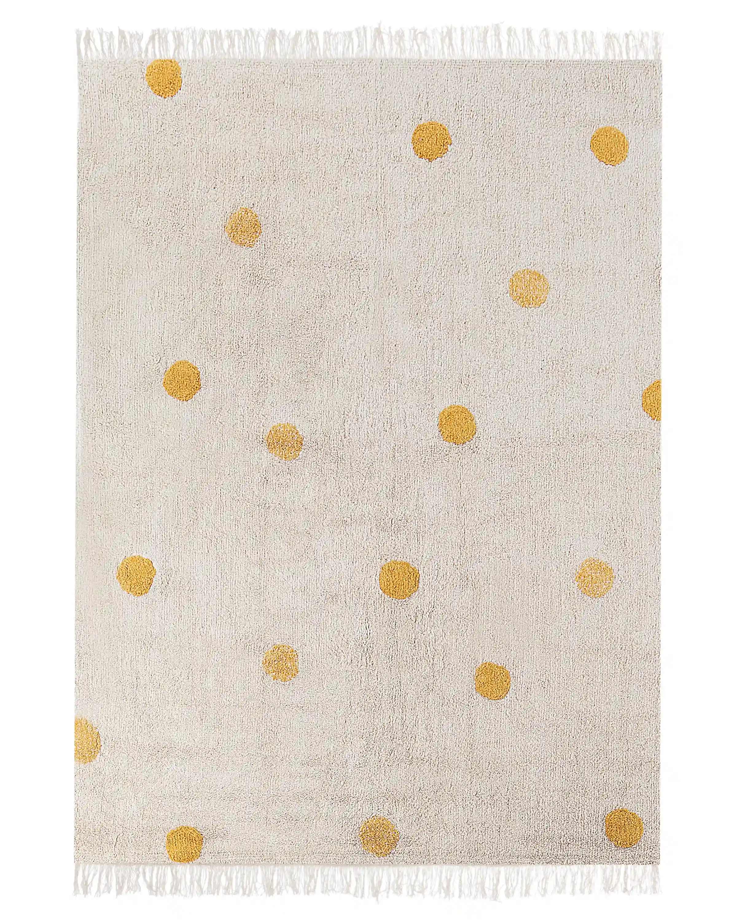 Alfombra infantil DARDERE Amarillo 140 x 200 cm Algodón