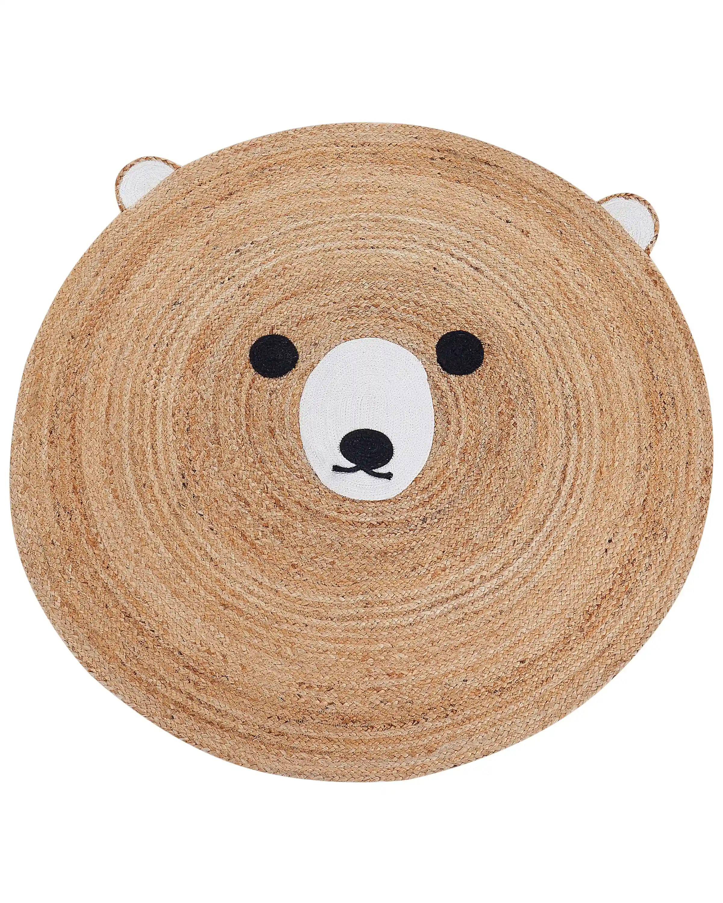 Alfombra infantil KOSALAR Beige ø 120 cm Yute