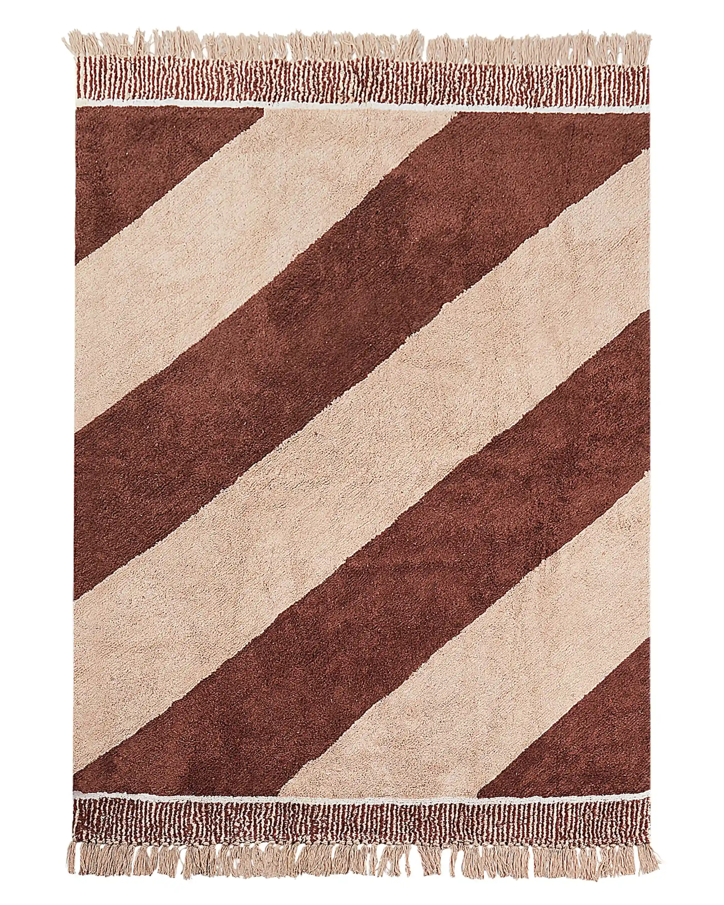 Alfombra XULUF Marrón 140 x 200 cm Algodón