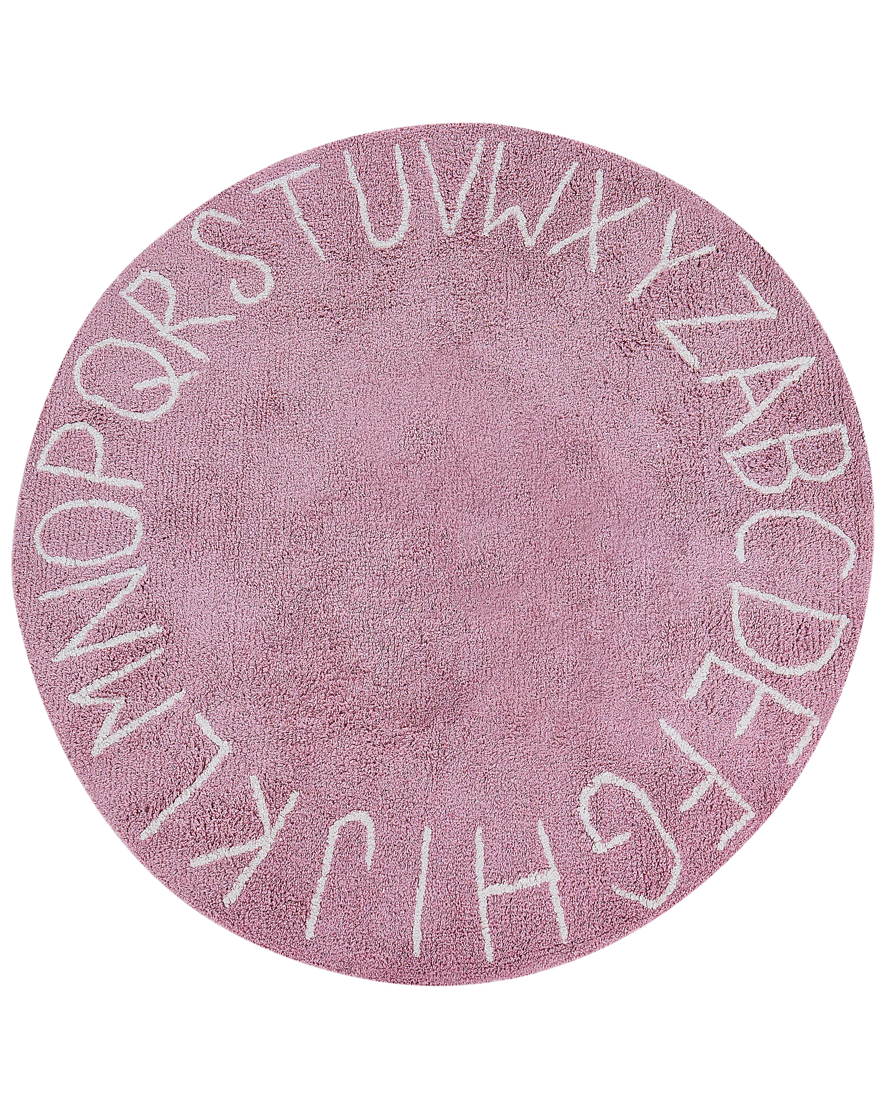 Alfombra infantil VURGUN Rosa ø 120 cm Algodón