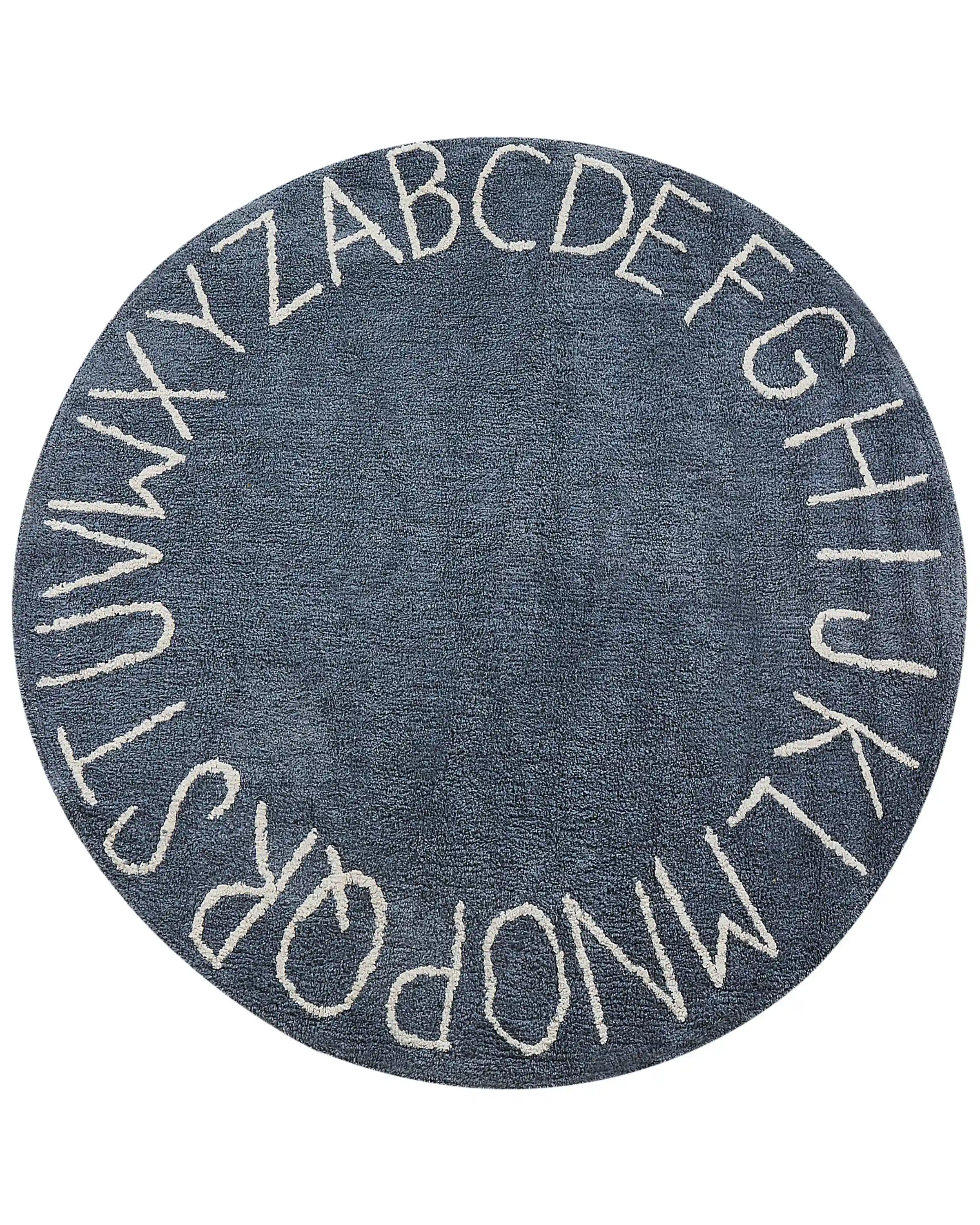 Alfombra infantil VURGUN Azul oscuro ø 120 cm Algodón
