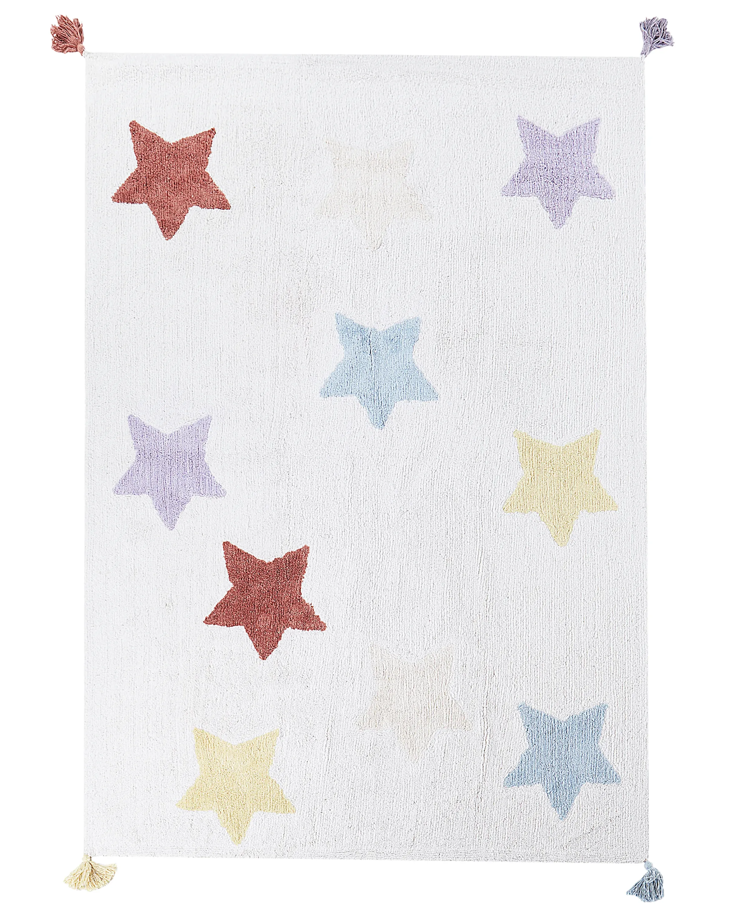 Alfombra infantil MEREVI Multicolor 140 x 200 cm Algodón