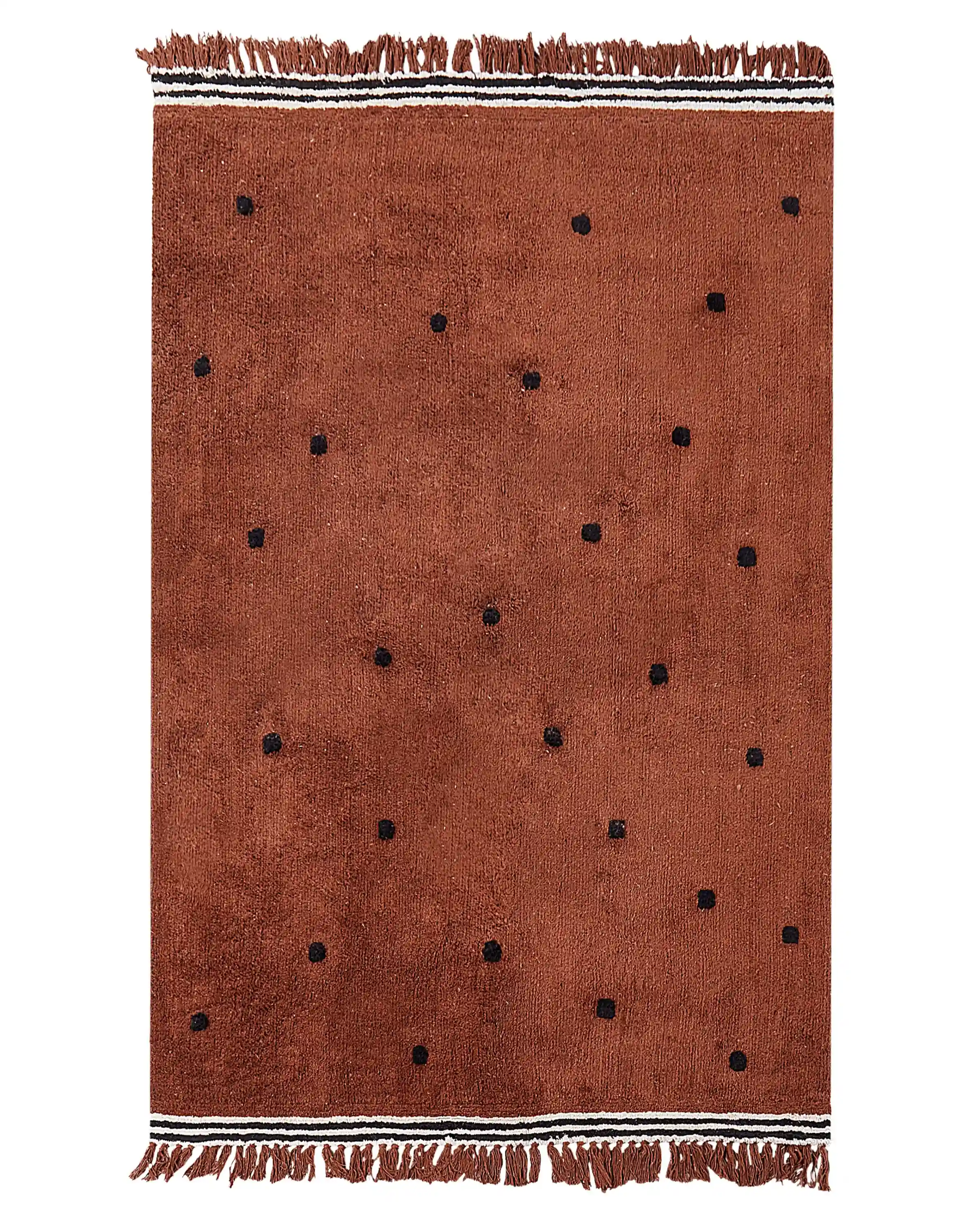 Alfombra infantil LAZA Marrón 140 x 200 cm Algodón