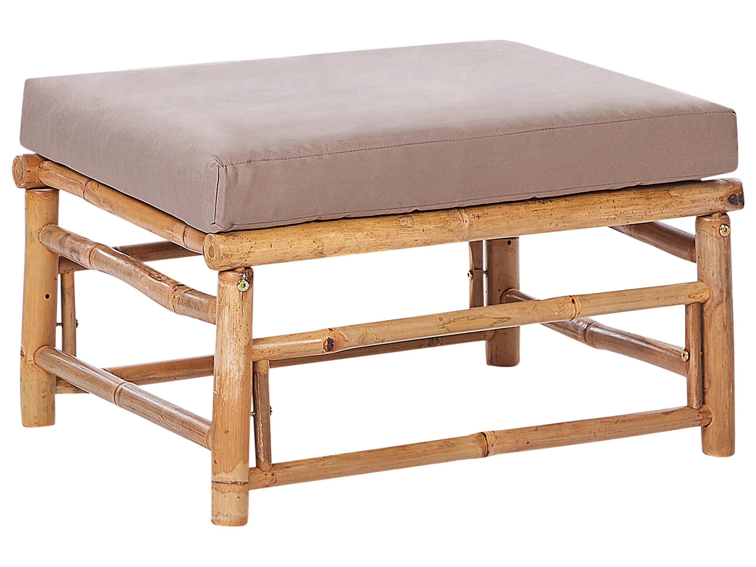 Garden Ottoman CERRETO Bamboo Taupe