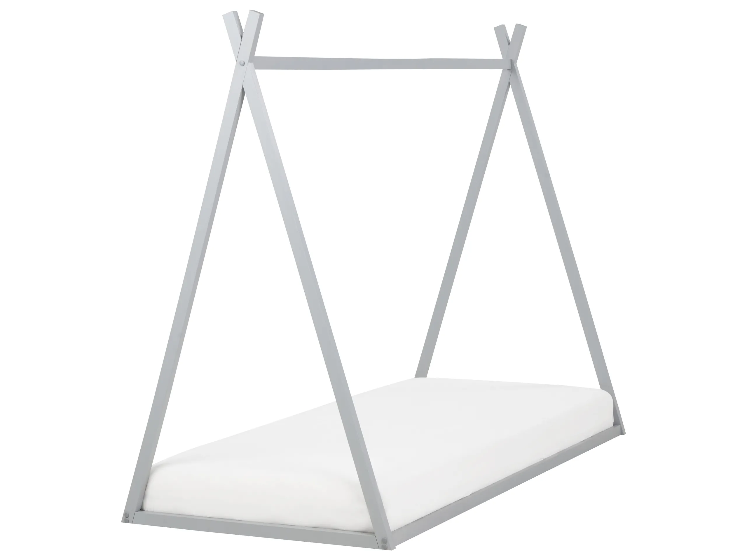 Cama infantil Tipi Madera de pino SAURAT 90 x 200 cm Gris