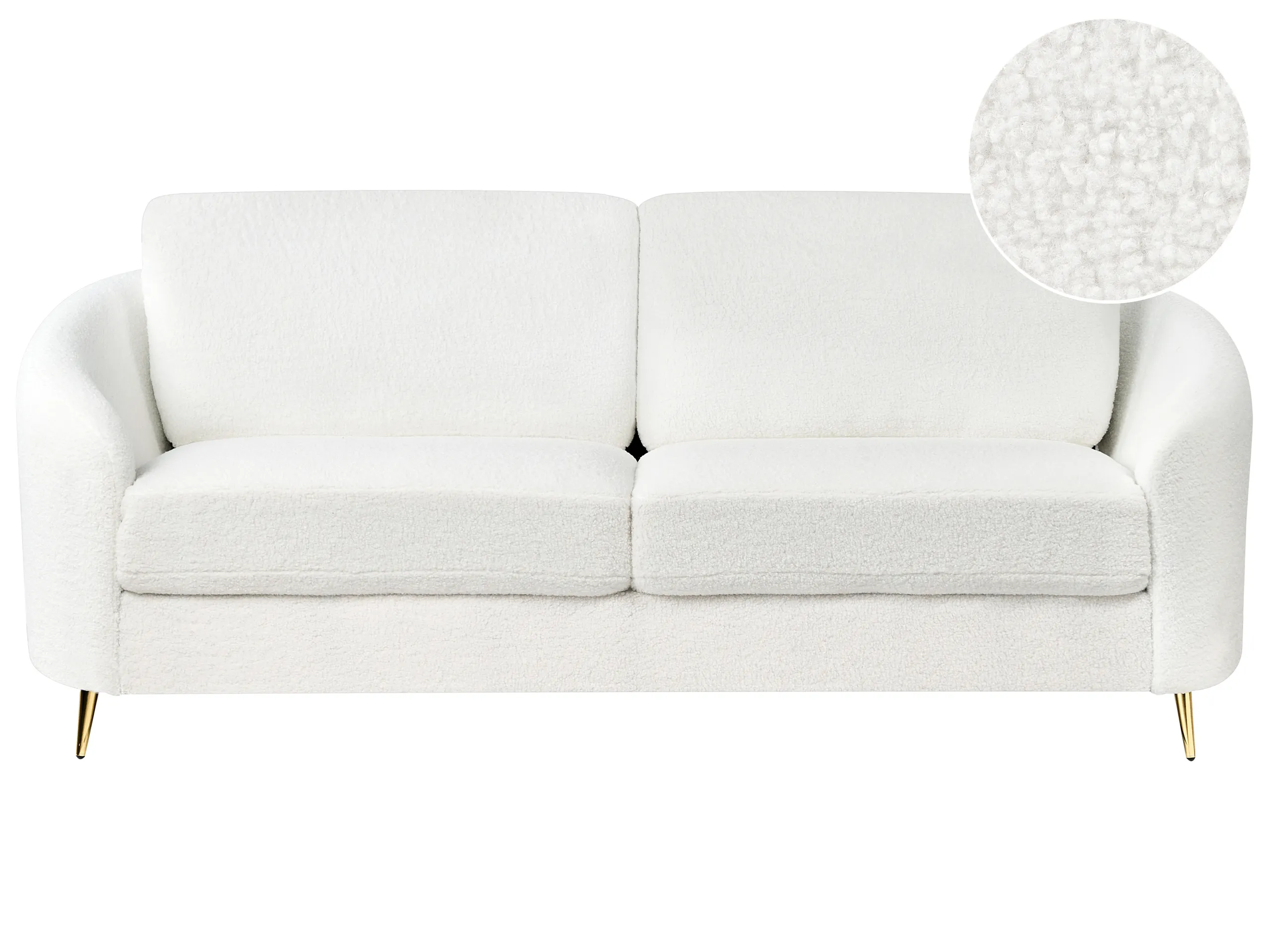 Sofa 3 Seater TROSA Boucle White