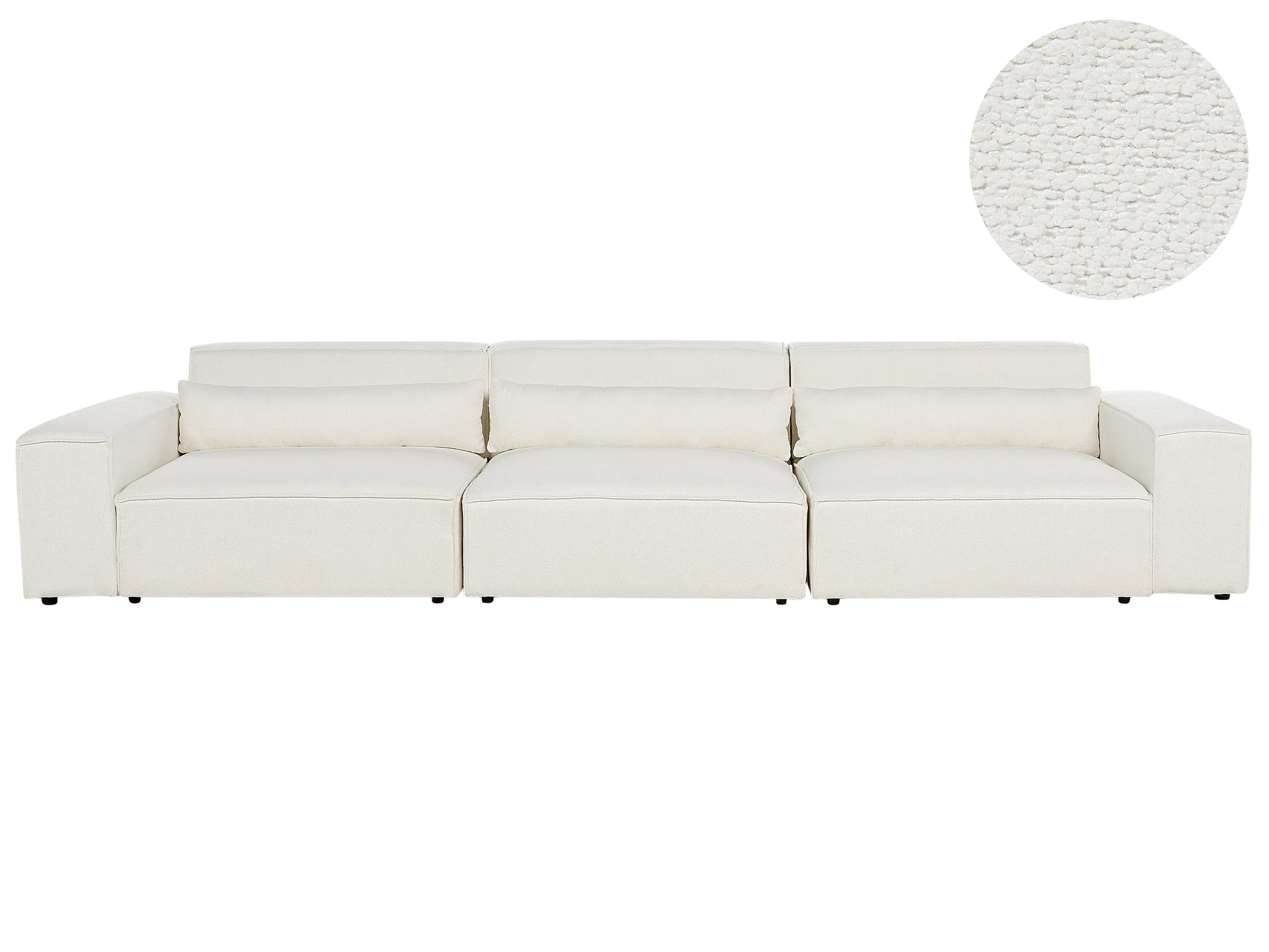 Modular Sofa 3 Seater HELLNAR Boucle Off-White