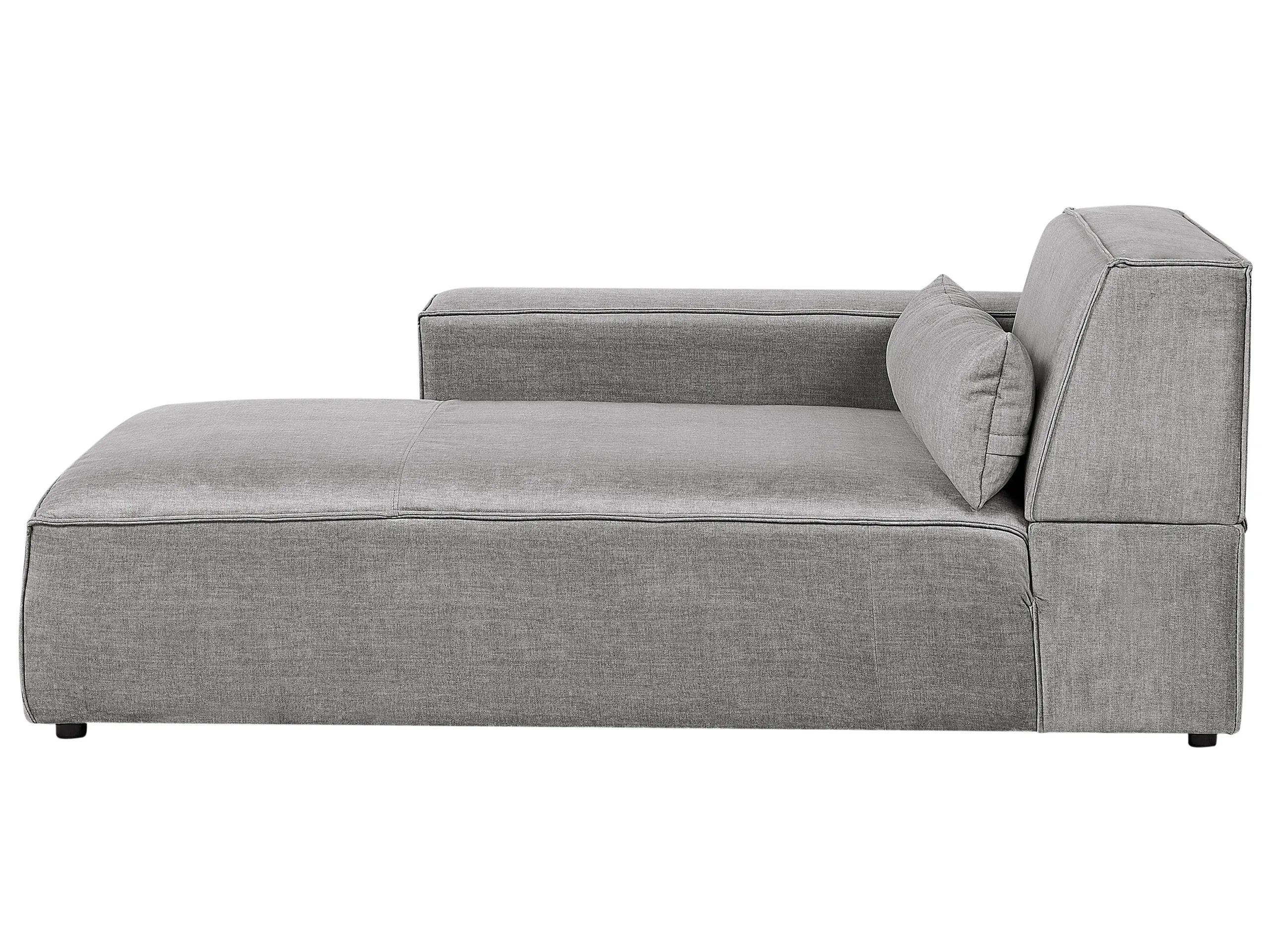 Chaise longue derecho HELLNAR Tela Gris
