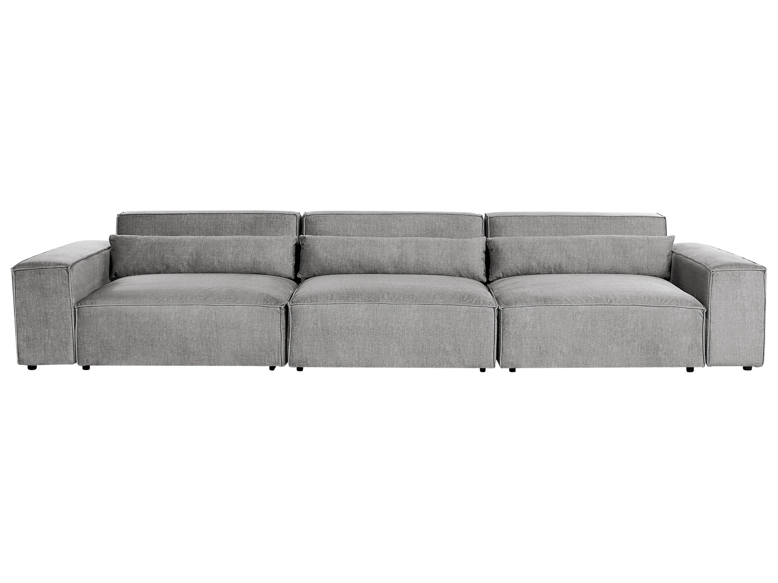 Modular Sofa 3 Seater HELLNAR Fabric Grey