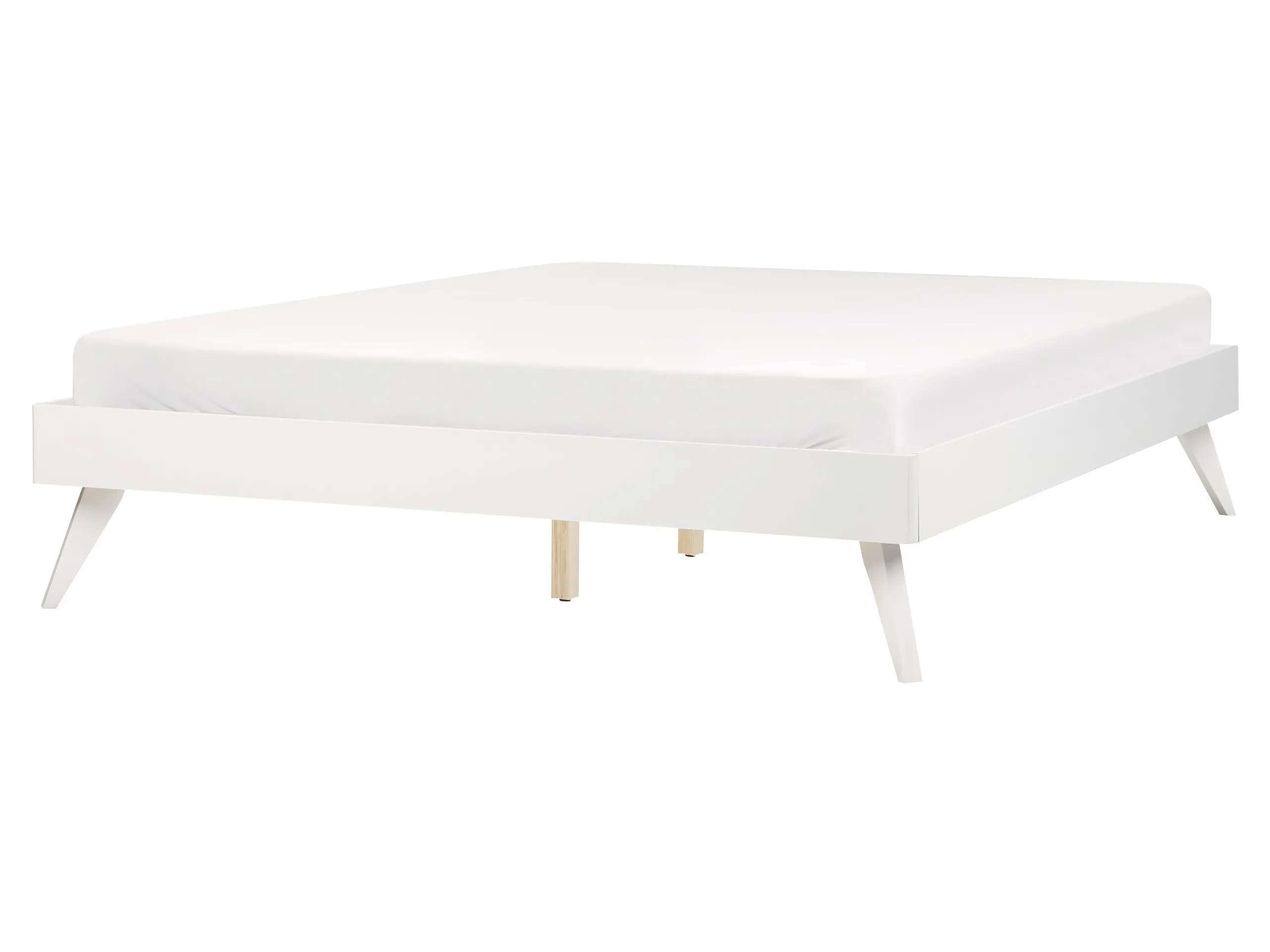 Cama sin cabecero BERRIC 160 x 200 cm Blanco